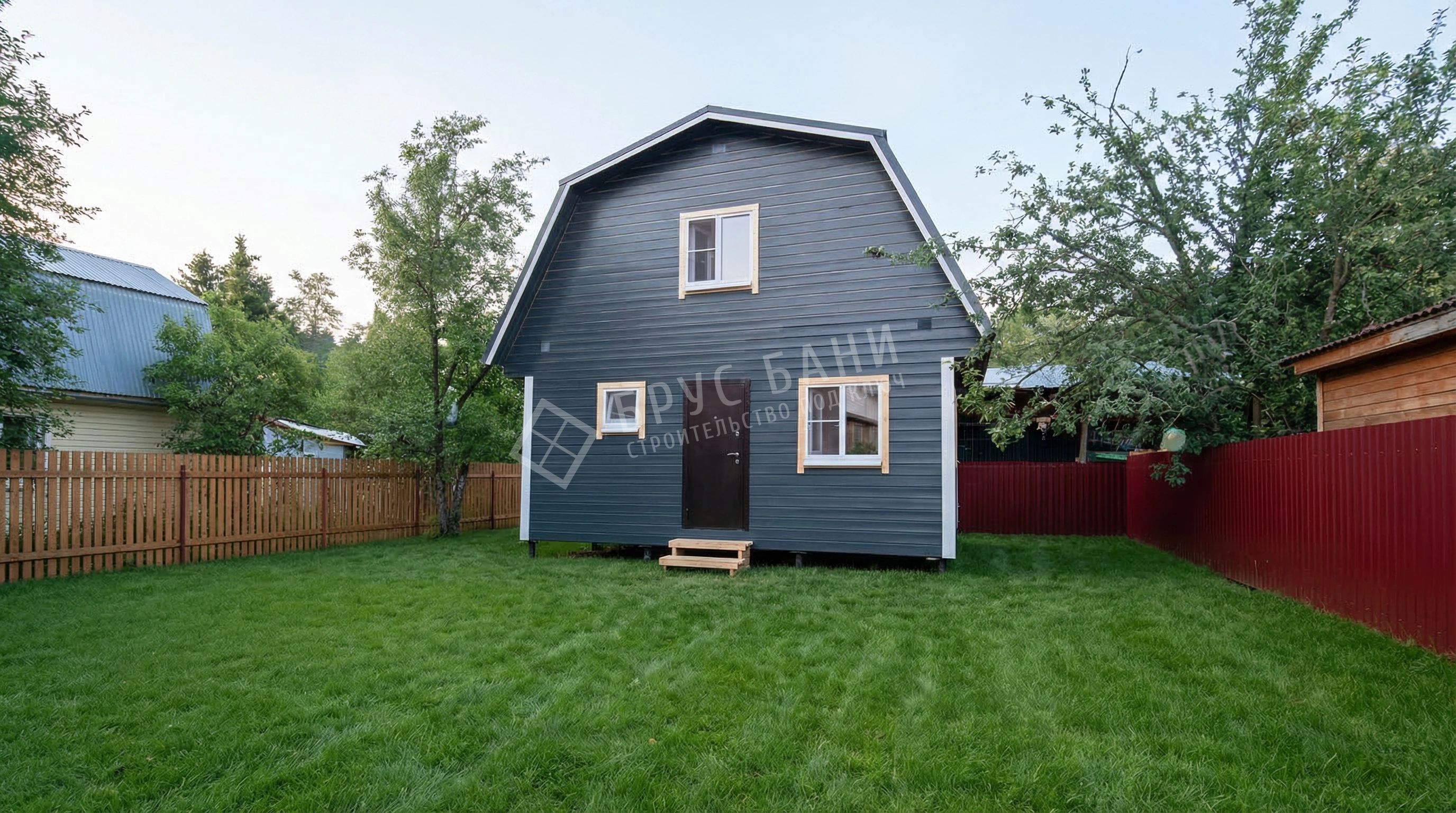 Каркасная баня 4х6 Гатчина