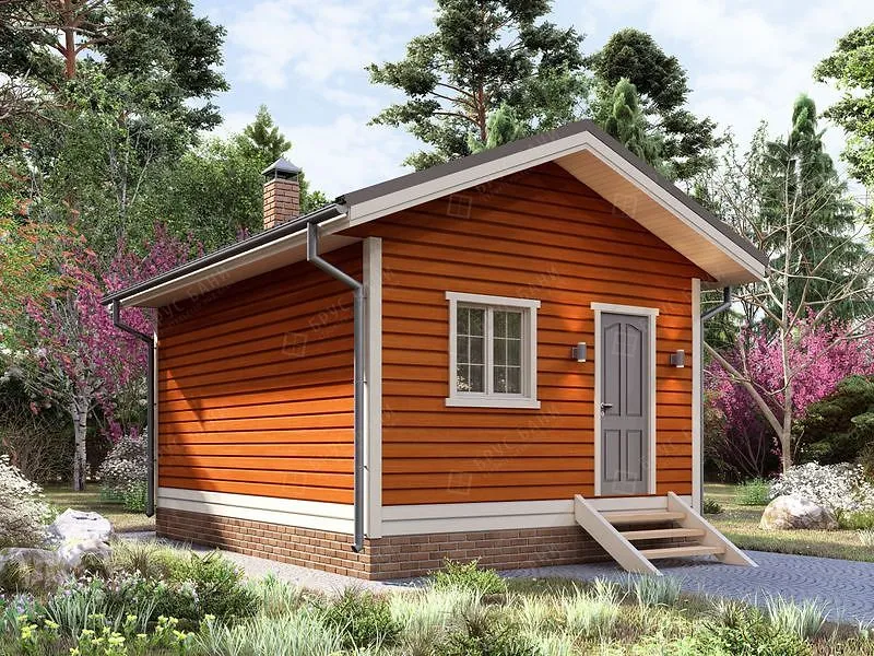 Баня из бруса Знаменск  4.5x6