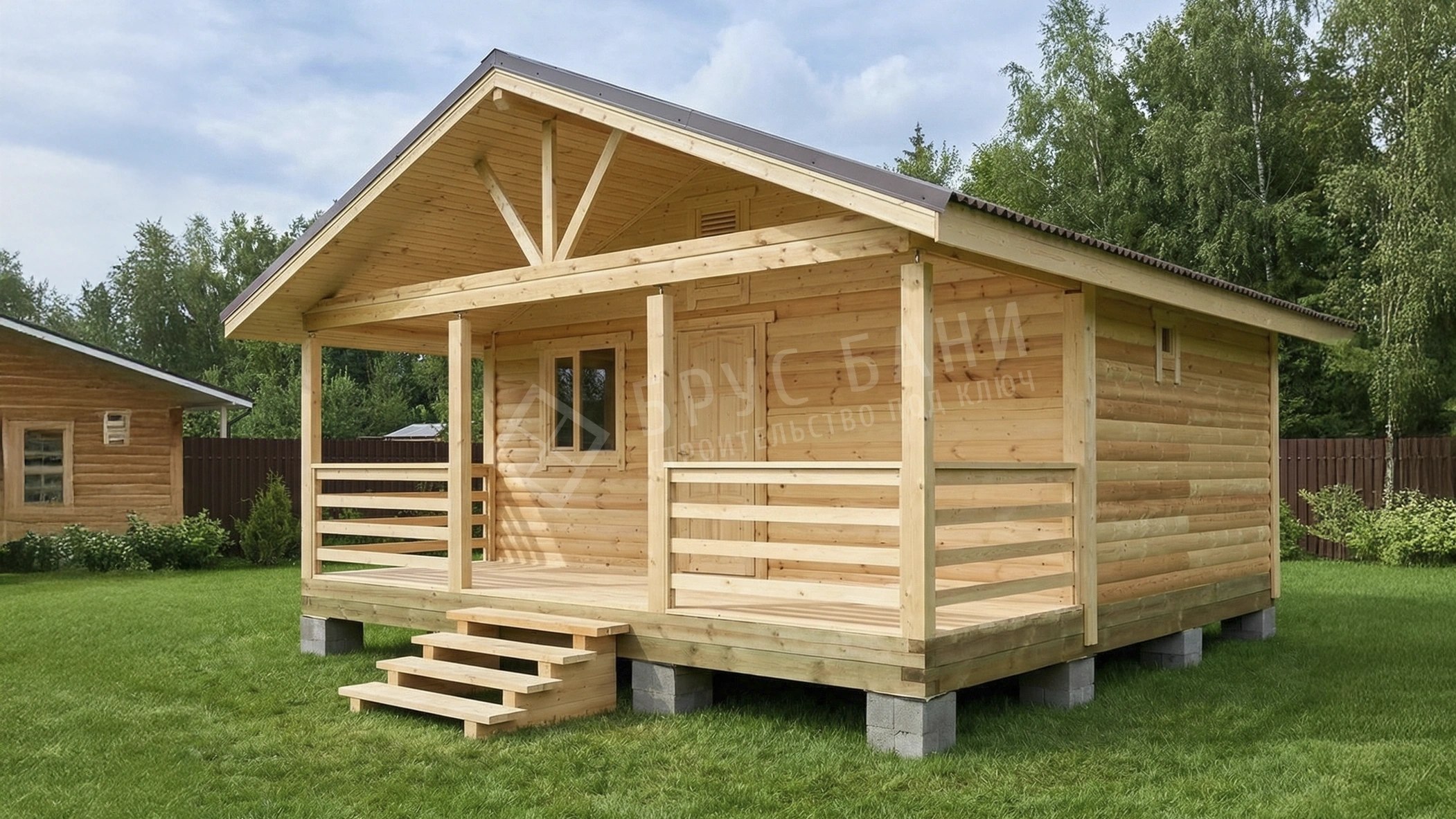 Баня из бруса 6х6 Чехов