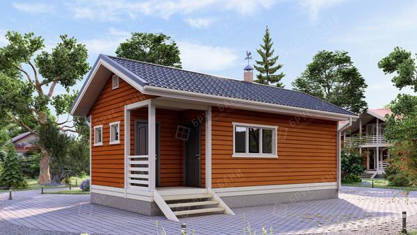 Баня из бруса Багратионовск 4.5x9