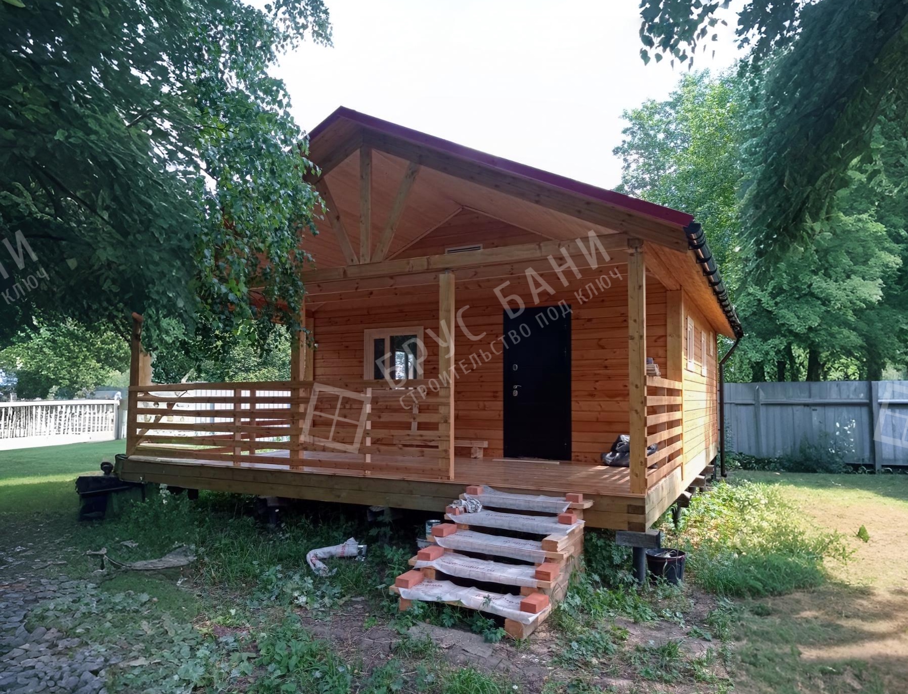 Баня из бруса 6х8.5 Кемь