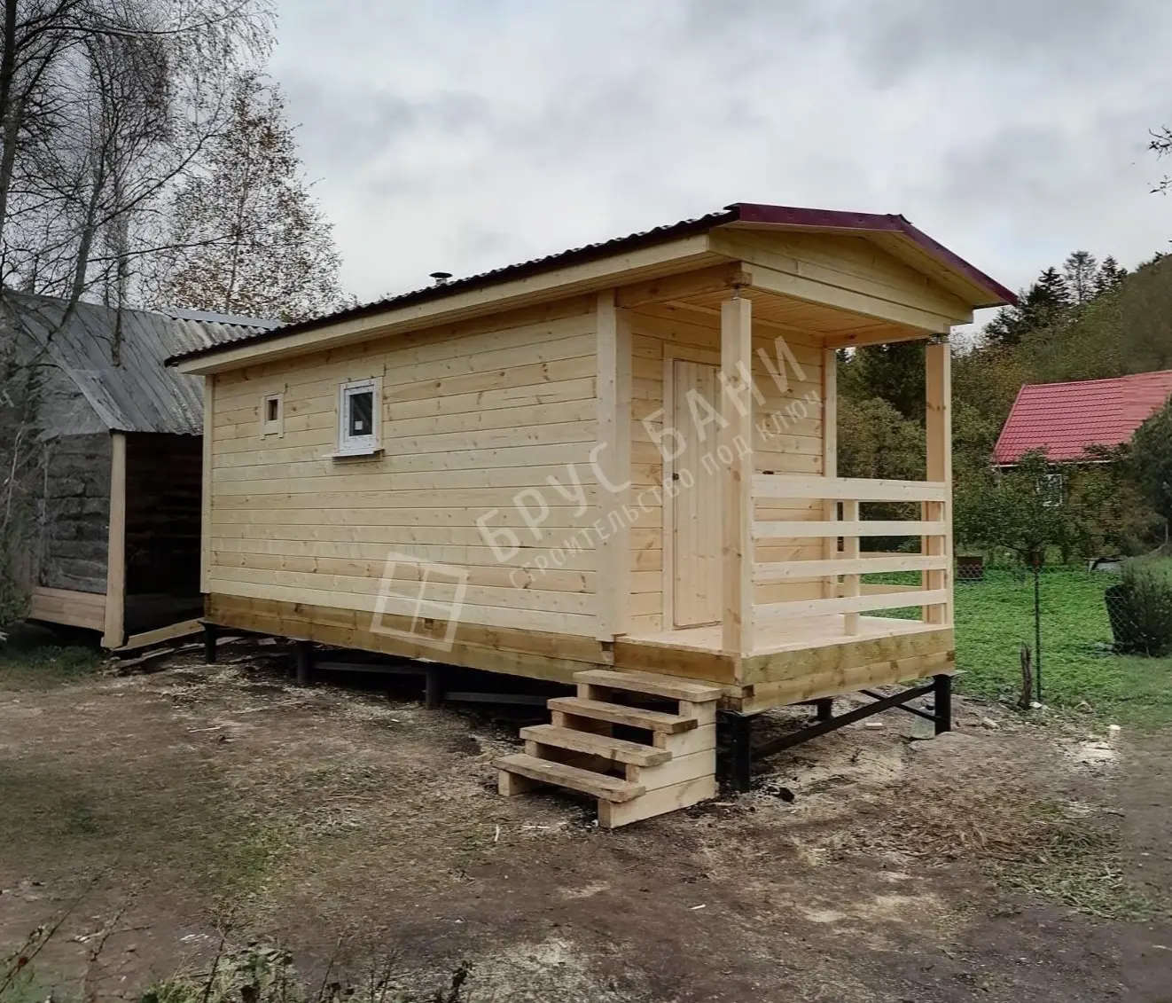 Готовая баня 2.3x7