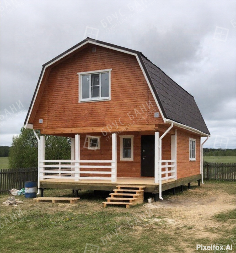 Баня из бруса 6х8.5 Осташков