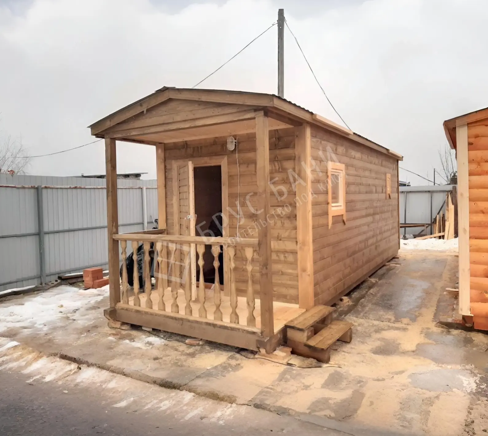 Готовая баня 2.3х7