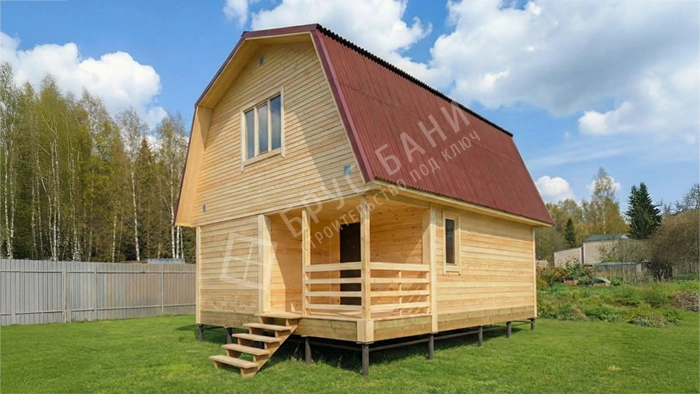 Дом из бруса 6х8 Миасс