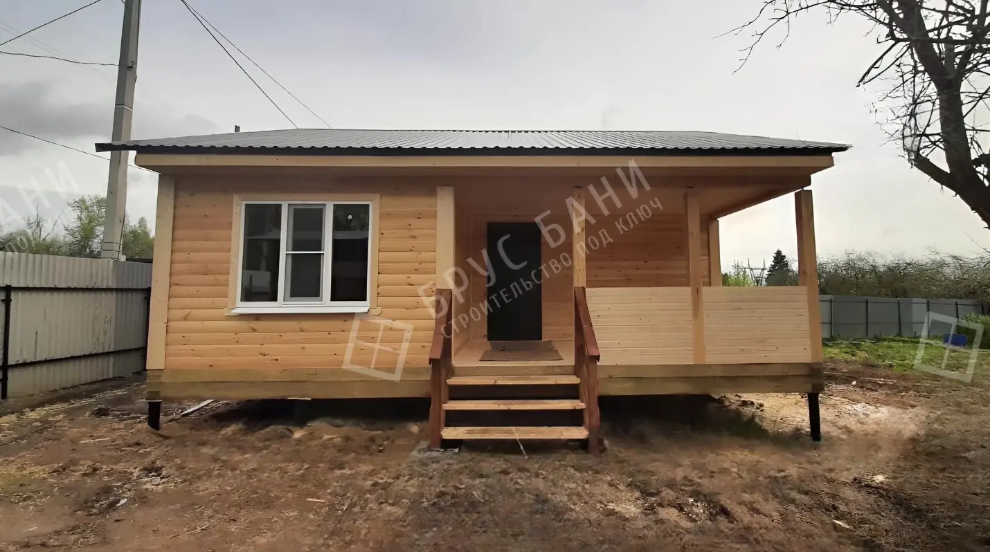 Дом из бруса с террасой