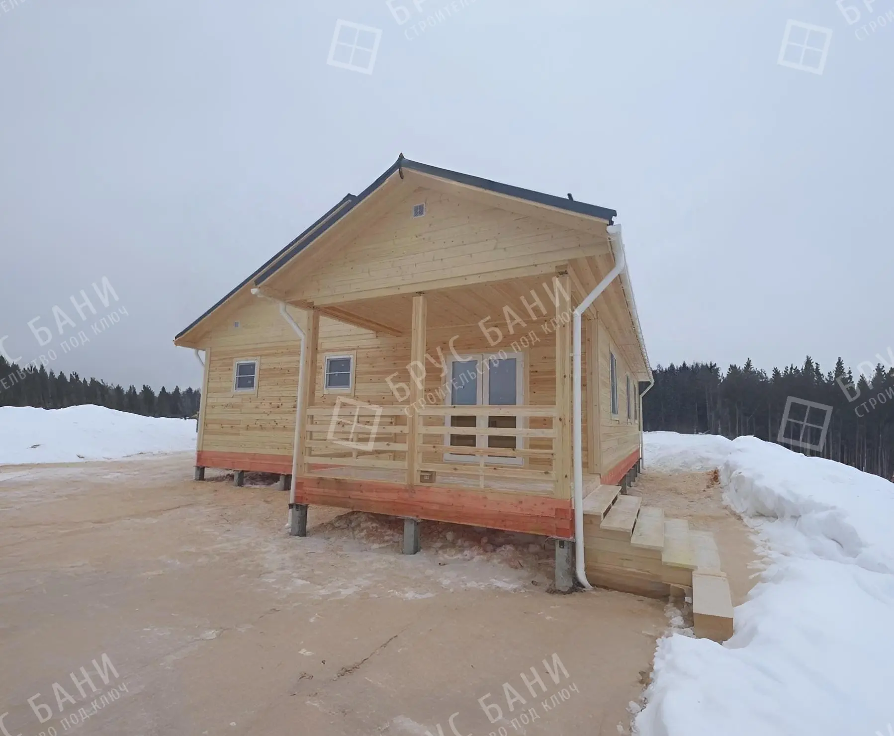 Дом из бруса 10х14.5 Псков