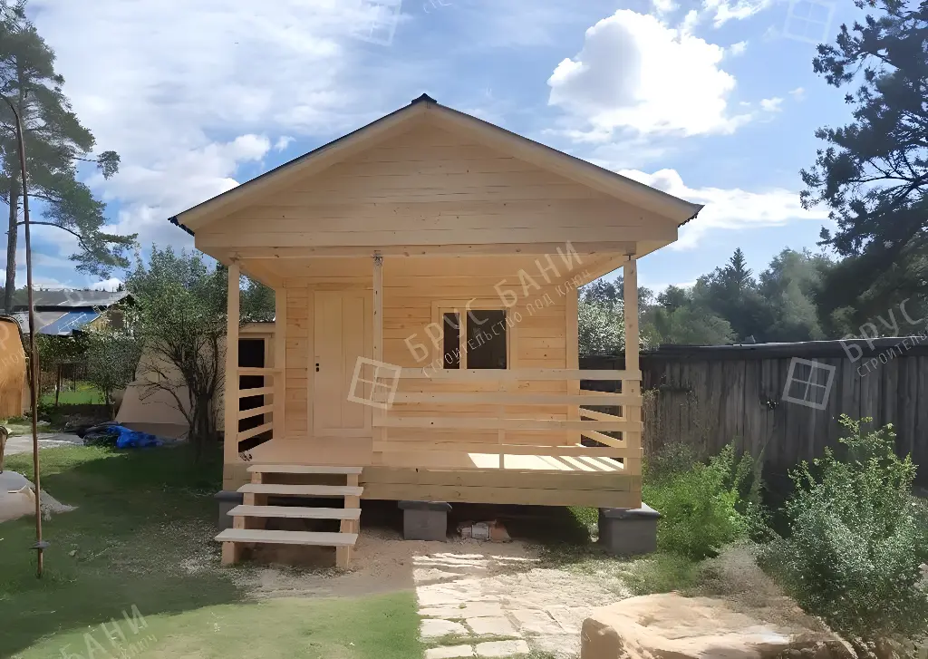 ▶ Баня из бруса 4x6 