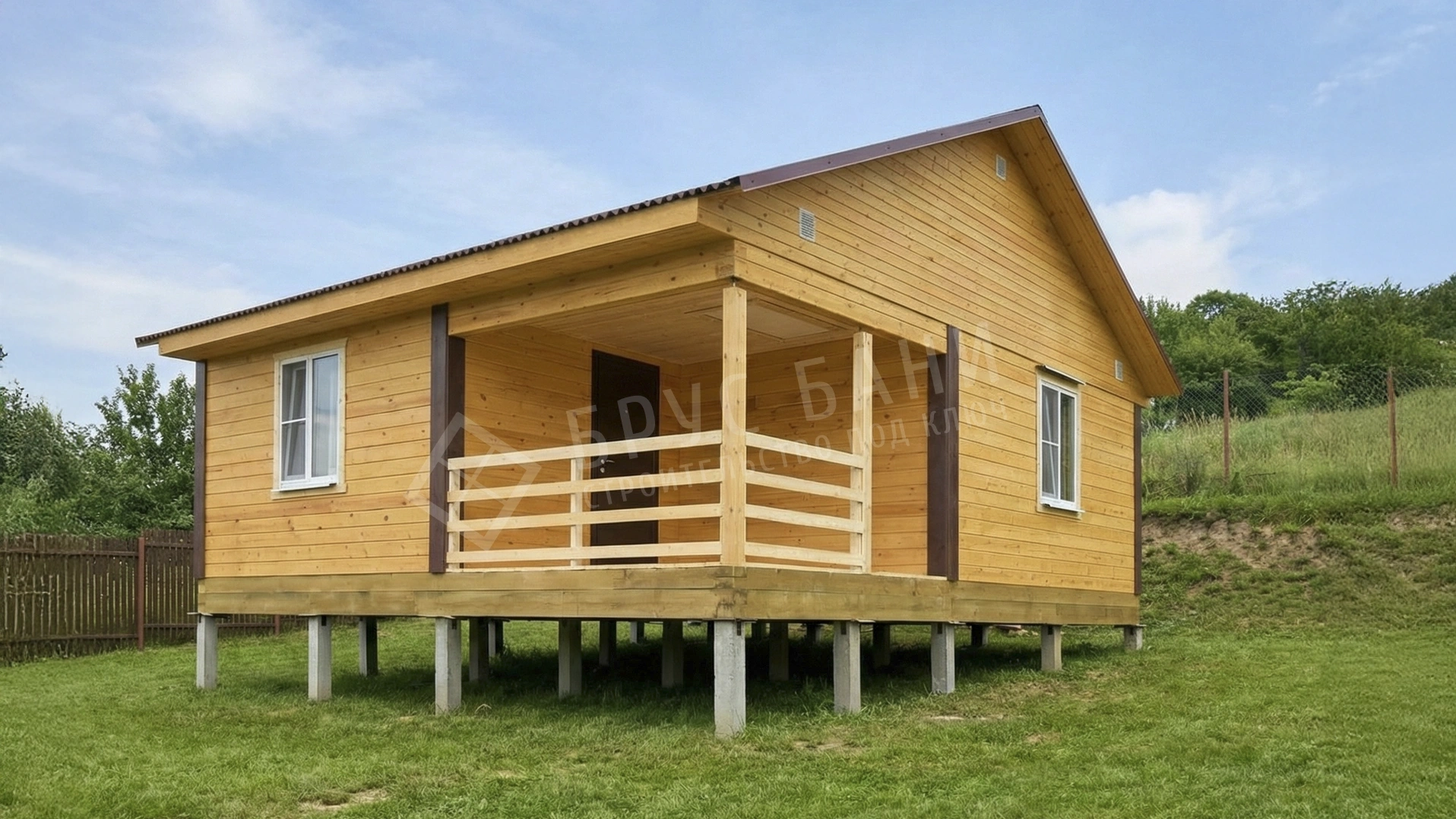 Баня из бруса 7х8 Светогорск