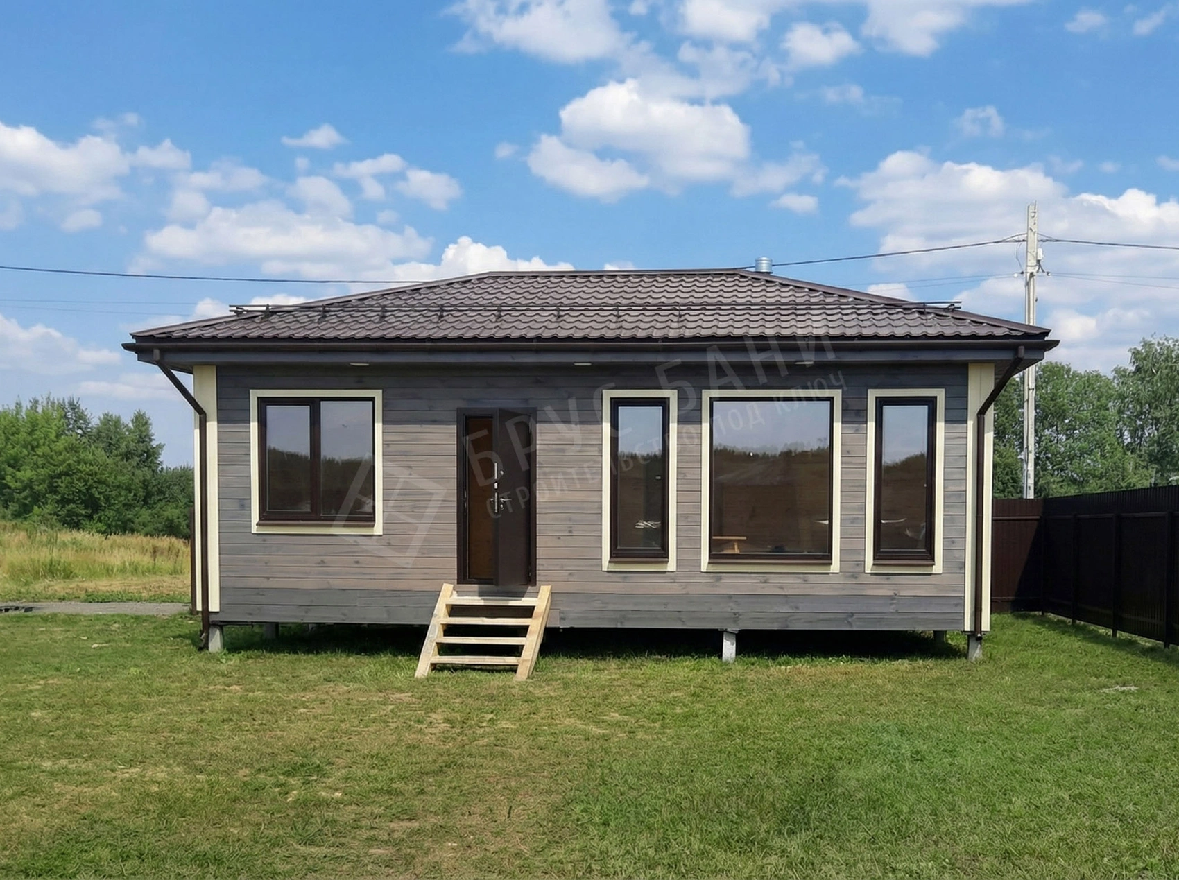 Баня из бруса 6х9,5 по индивидуальному проекту