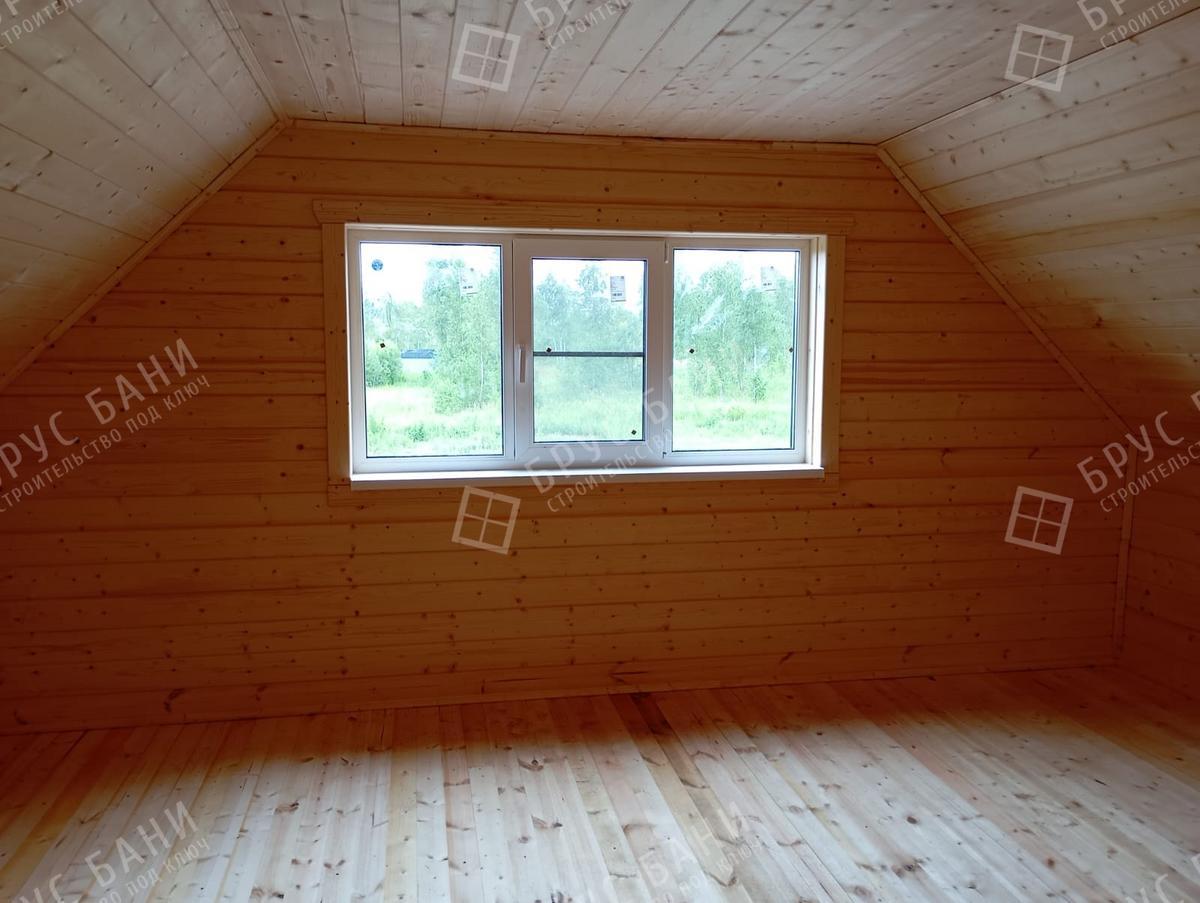 отделка каркасной бани 7x7.5