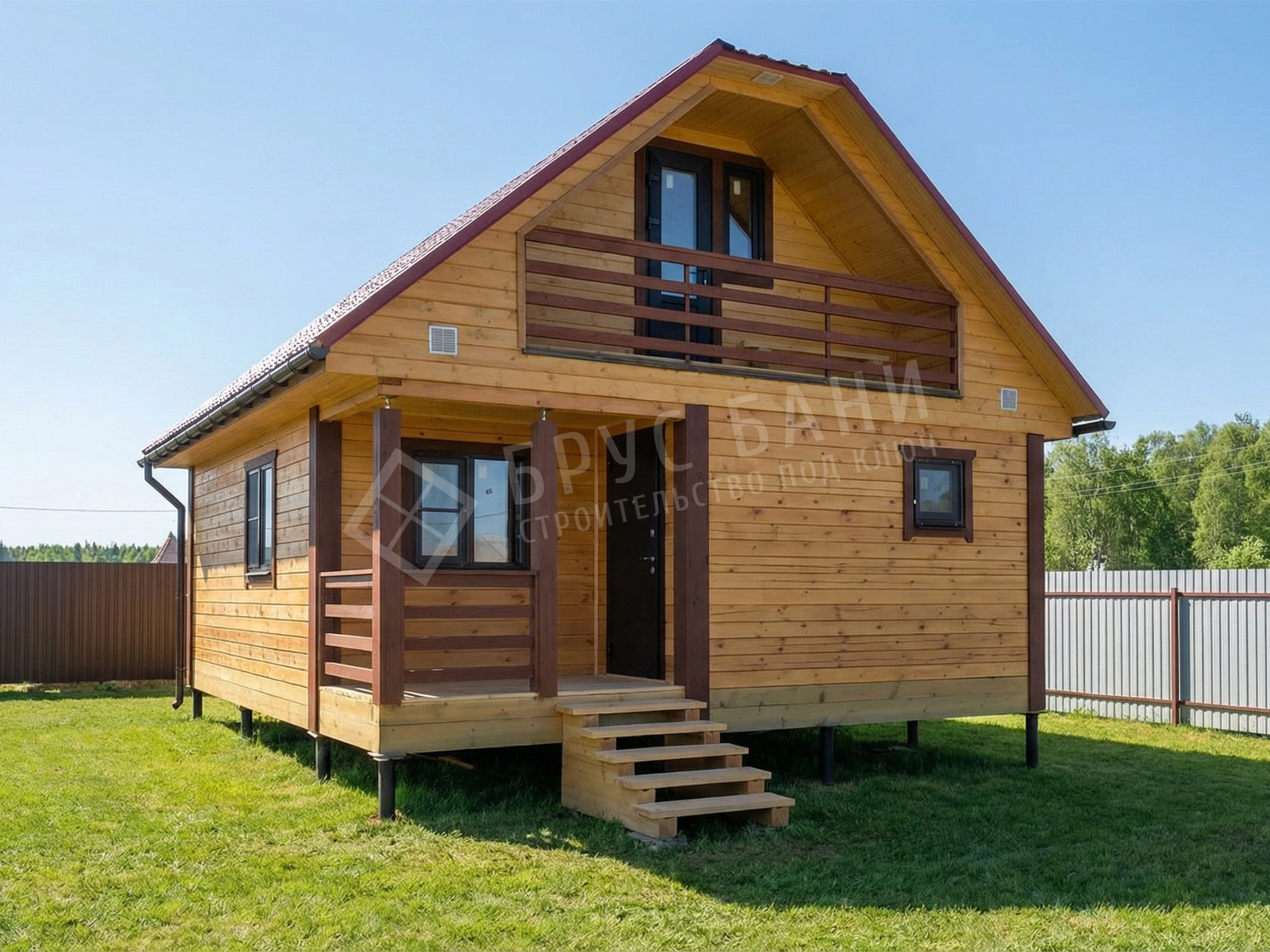 Баня из бруса 6х7,5