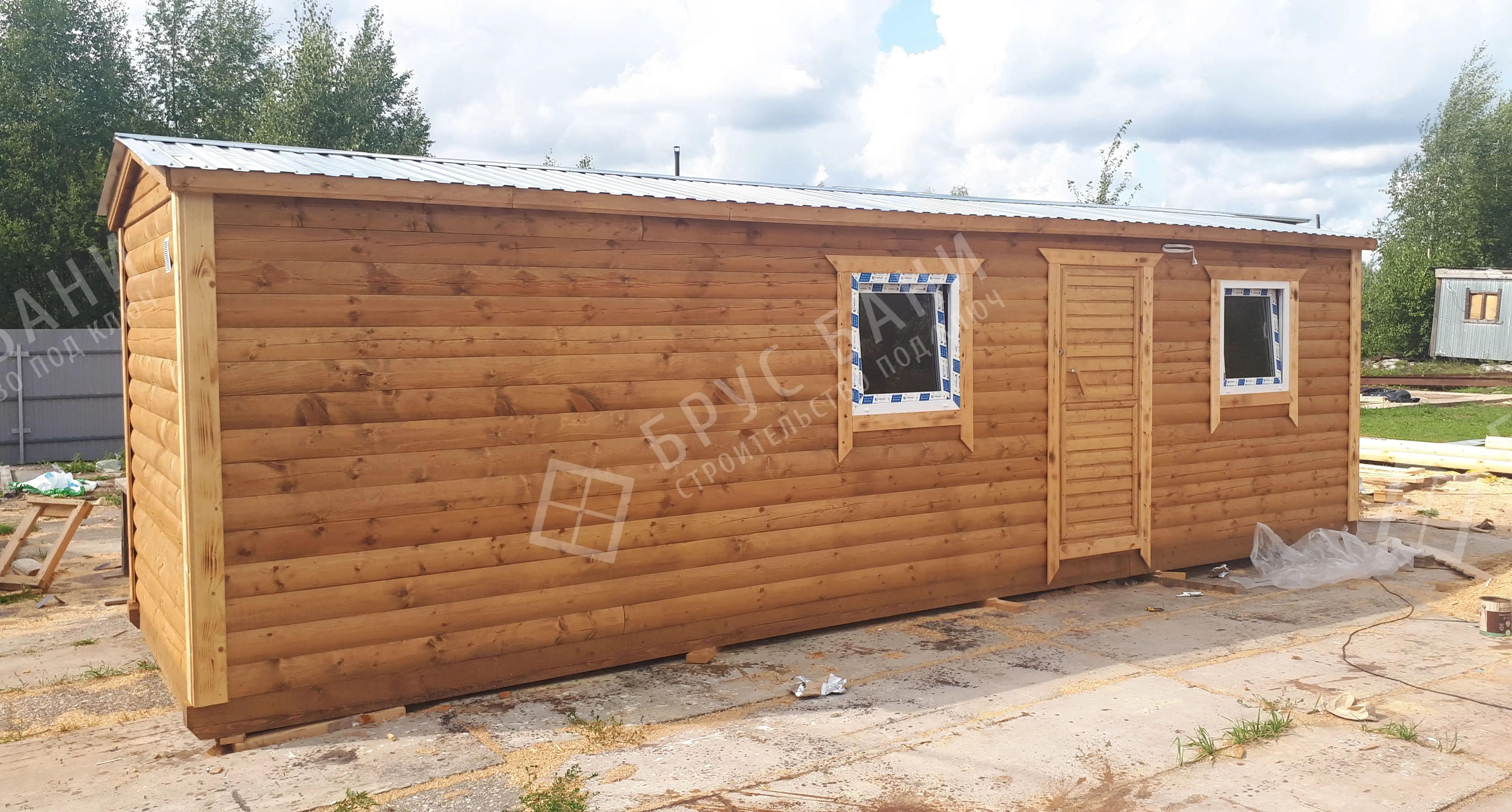 Мобильная баня 2,3х8