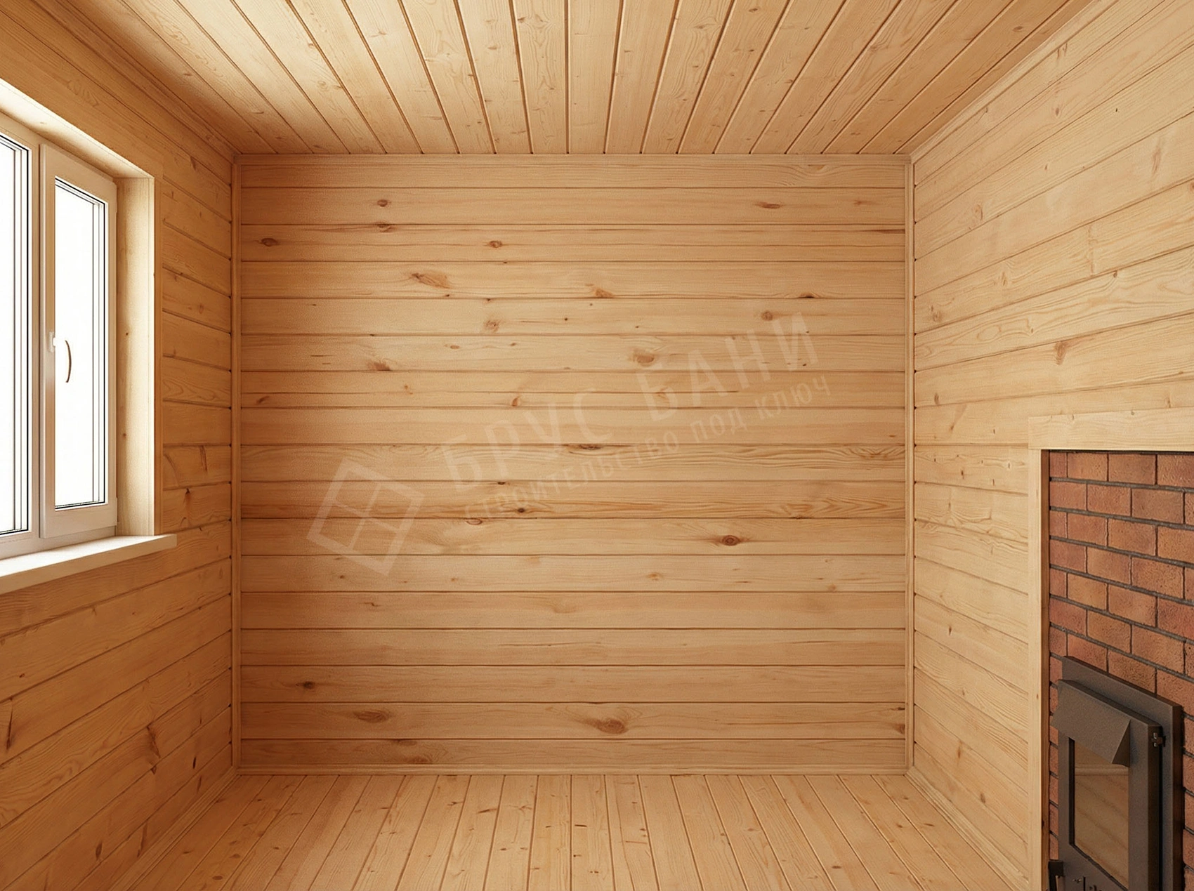 Окно в бане