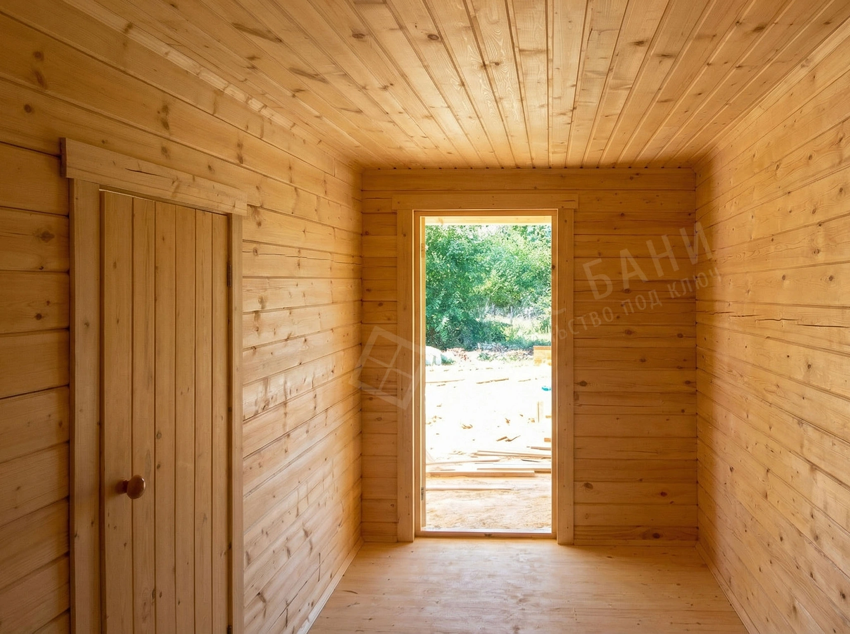 Внутренняя отделка бани