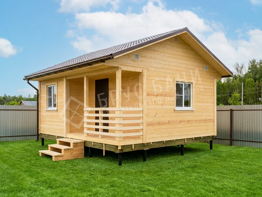 Каркасная баня 5х7