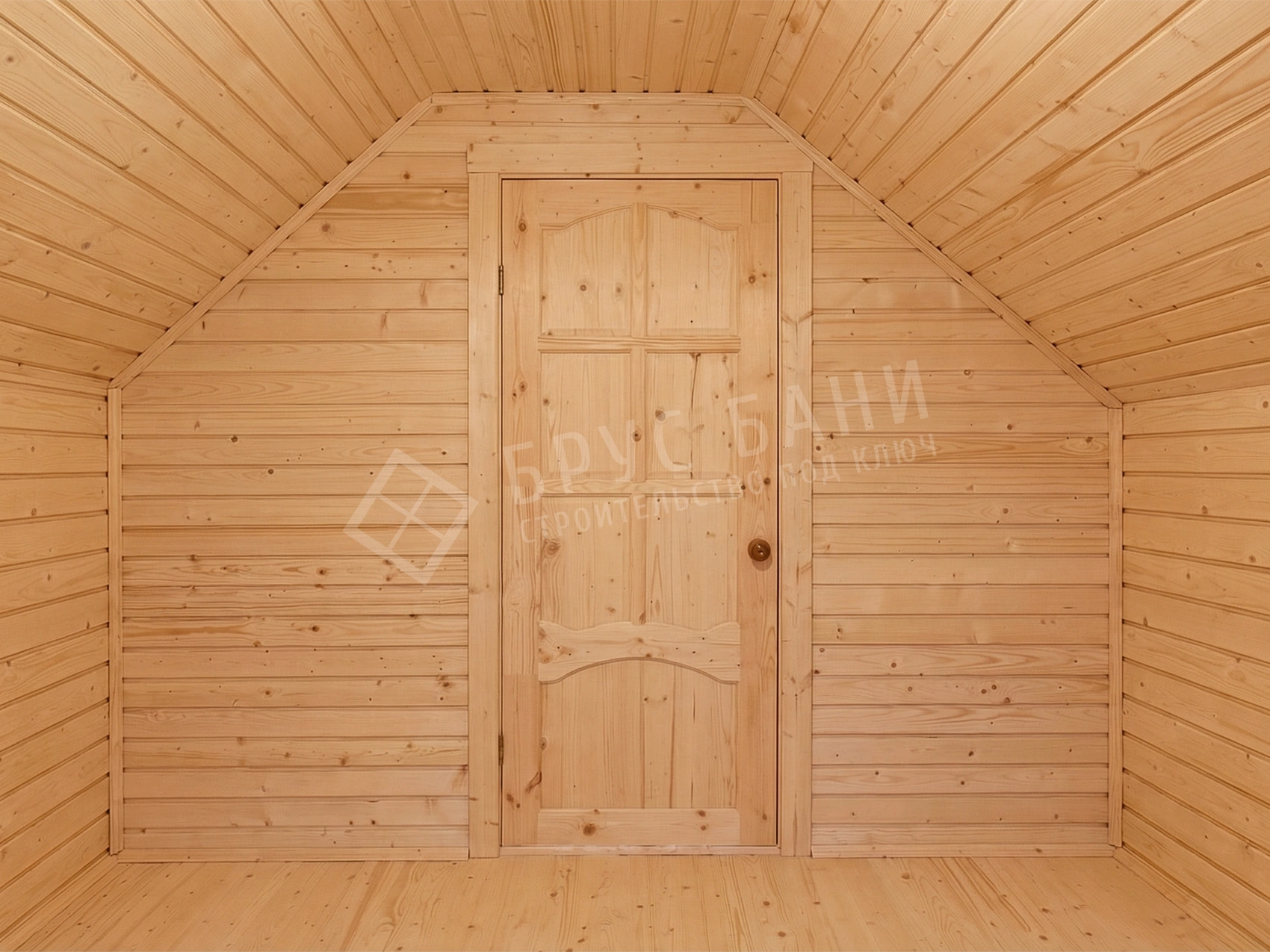 Комната отдыха в бане из бруса 6х8,5