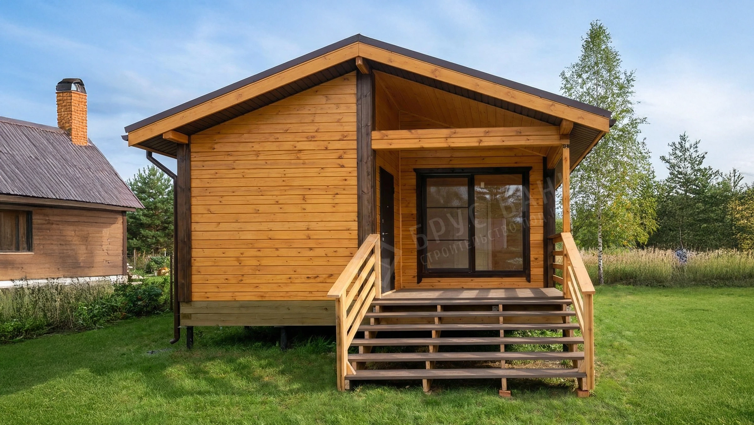 Баня из бруса 6х8 Ржев