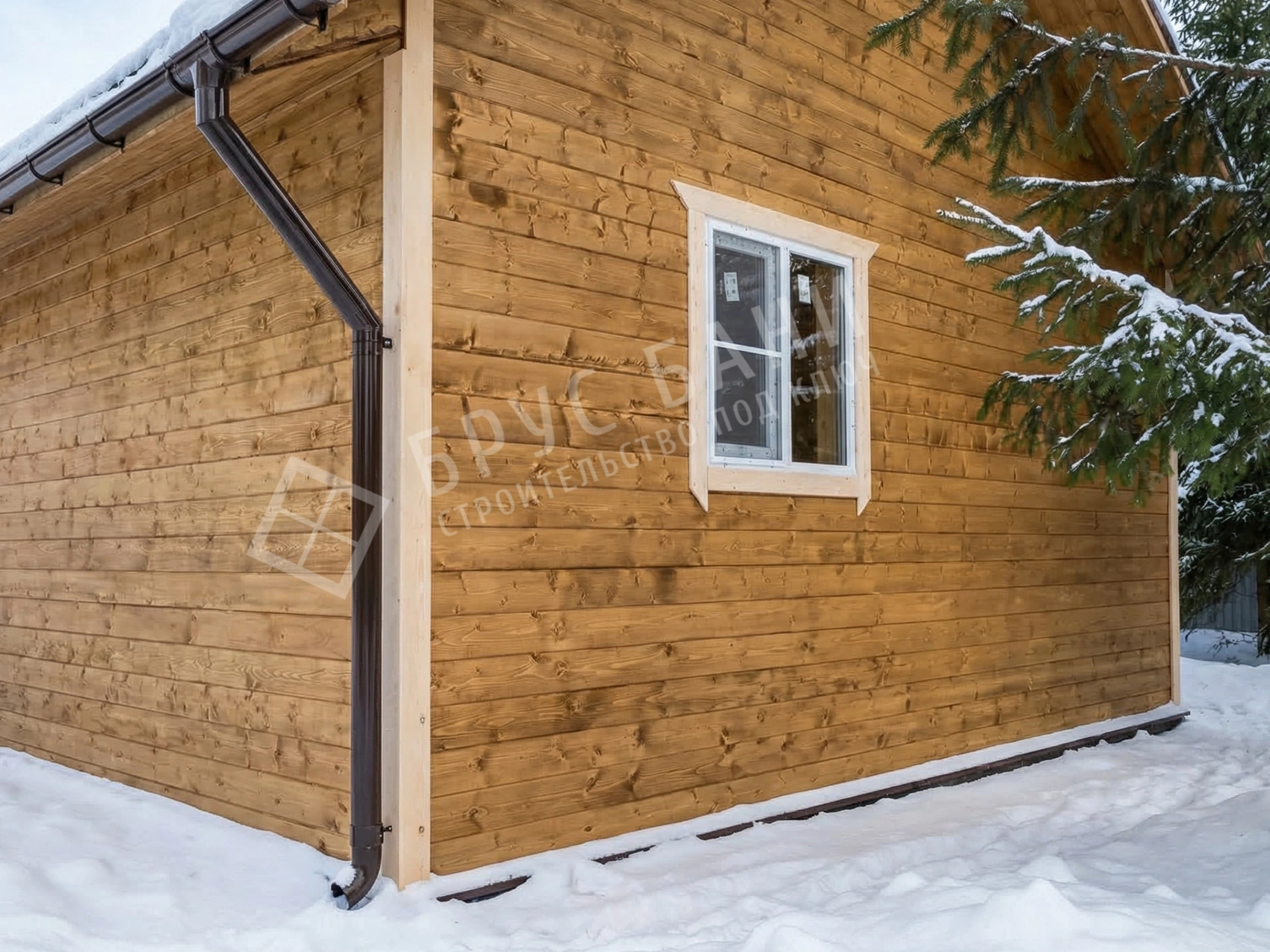 Наружняя отделка бани