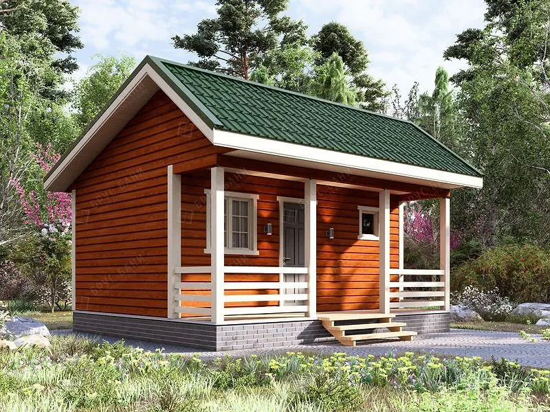 Баня из бруса Касимов 5.25x6