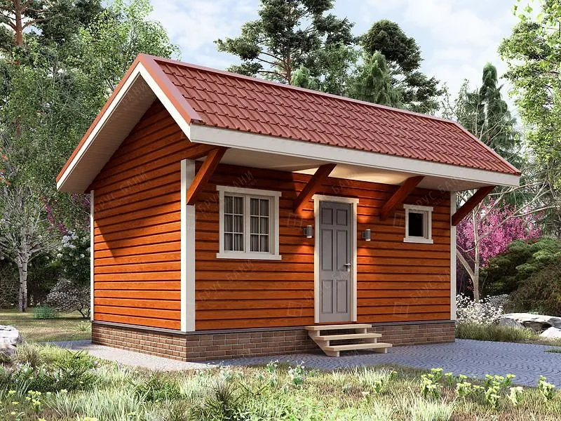 Баня из бруса Волгореченск 4x6