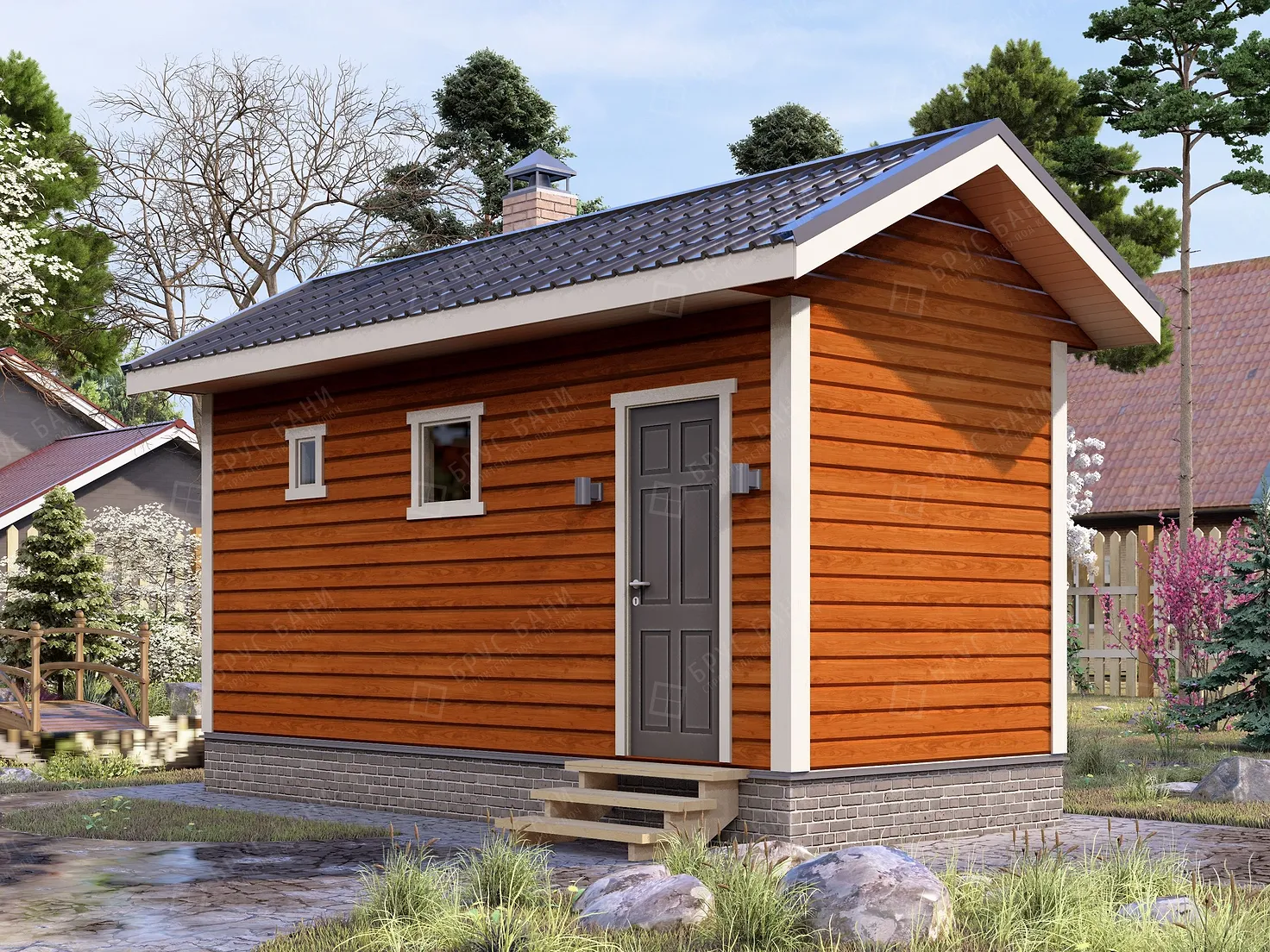 Баня из бруса 2.5x6 