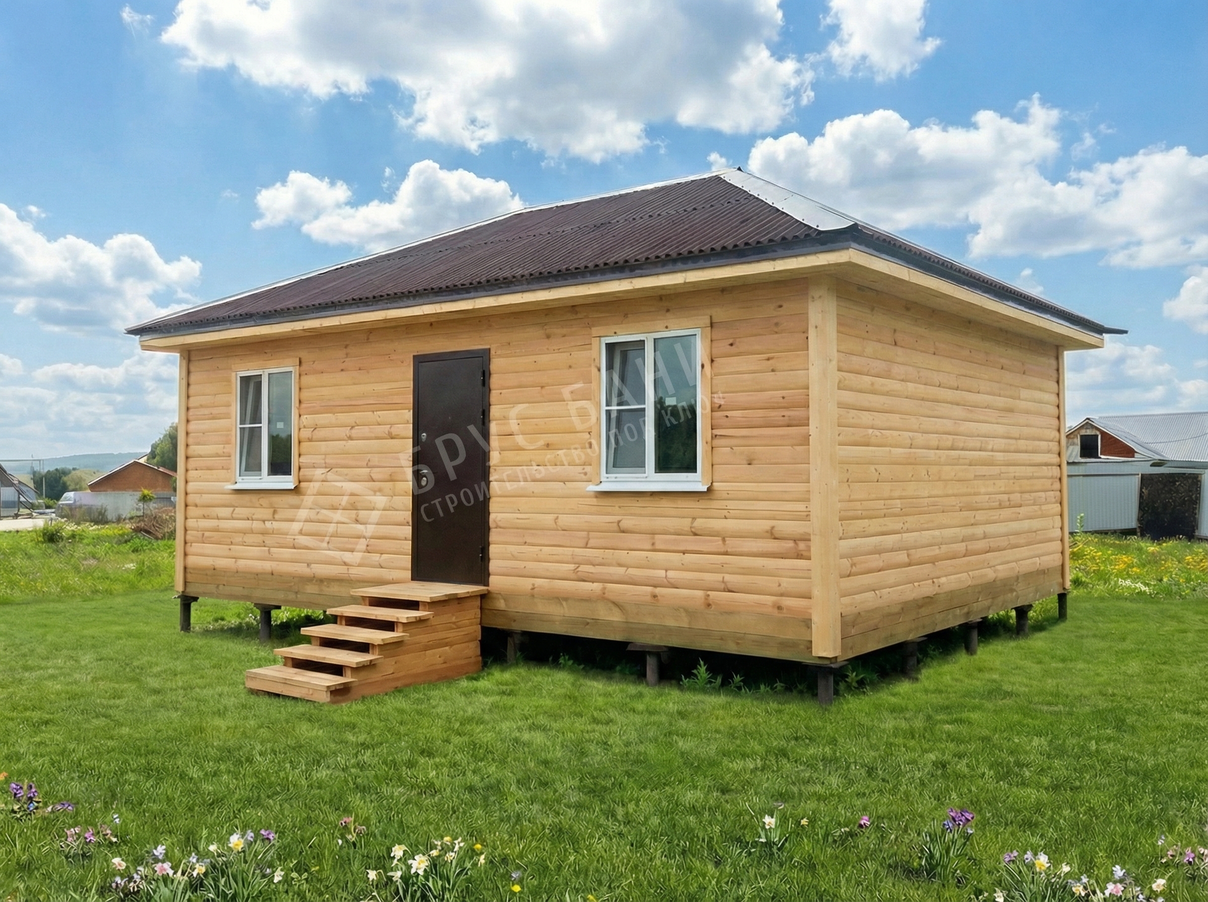 Дом из бруса 6х8 (490506)