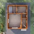Баня из бруса 5x6 - планировка первого этажа