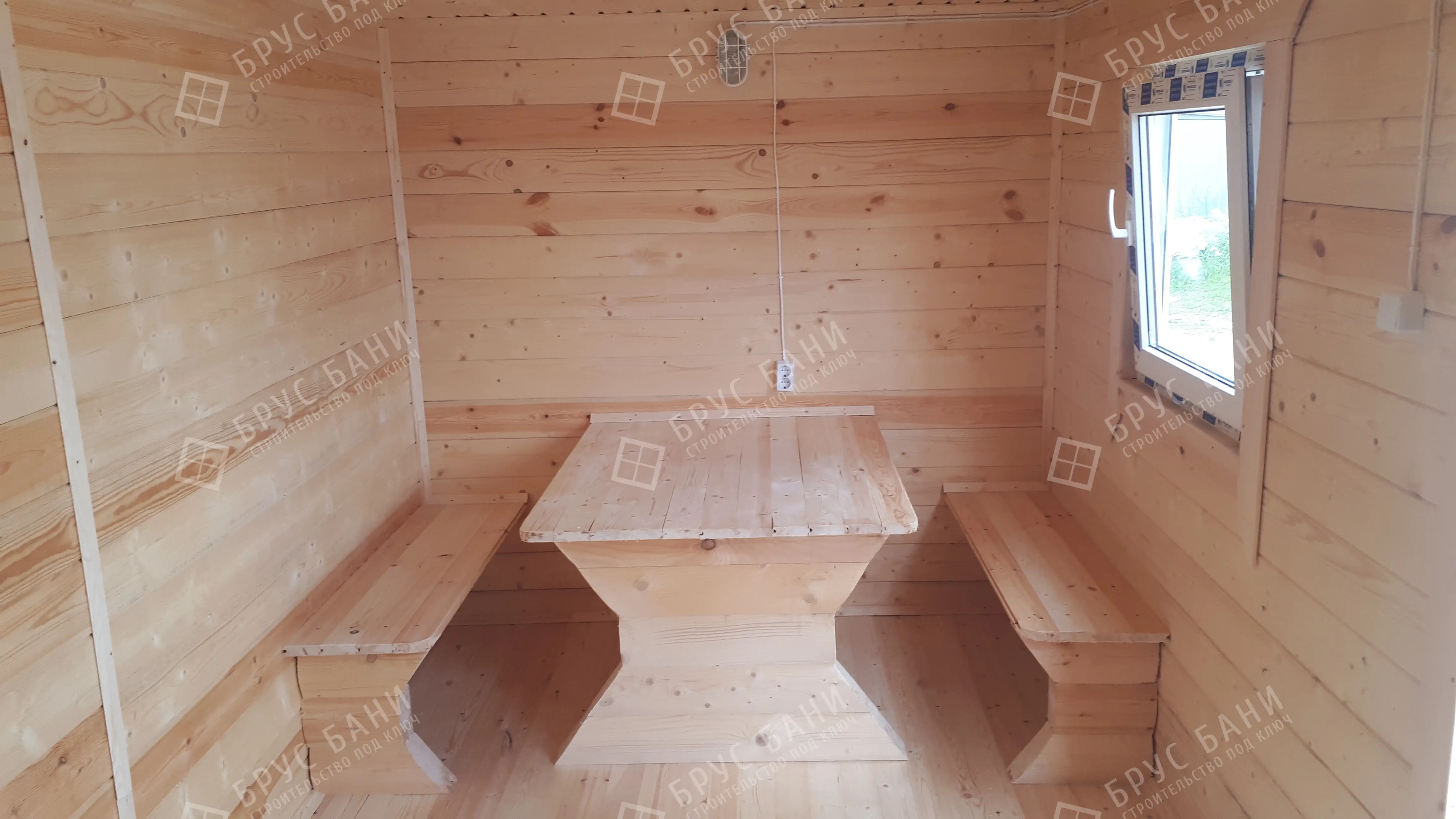 Деревянная мебель в бане