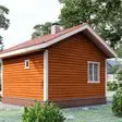 Баня из бруса 5x5 - фотография справа