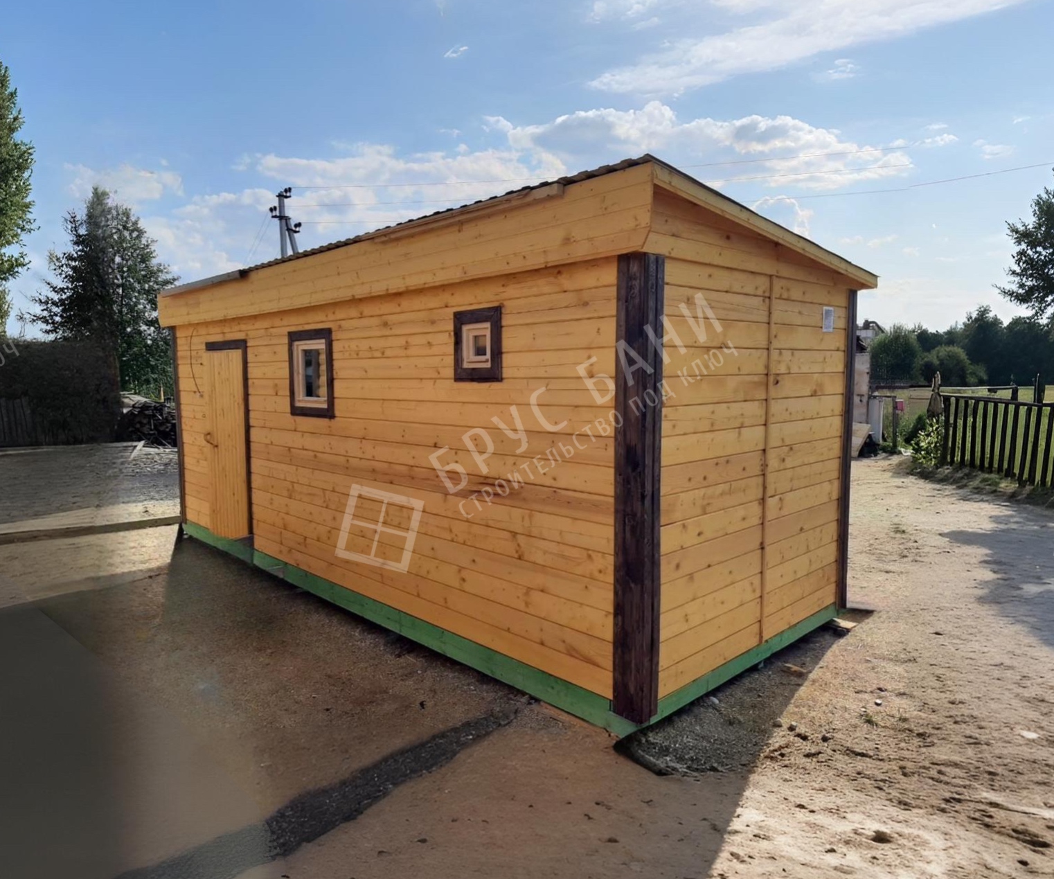 Готовая баня 2.3х6 Емеля