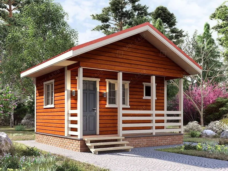 Баня из бруса Тихорецк 4.5x5