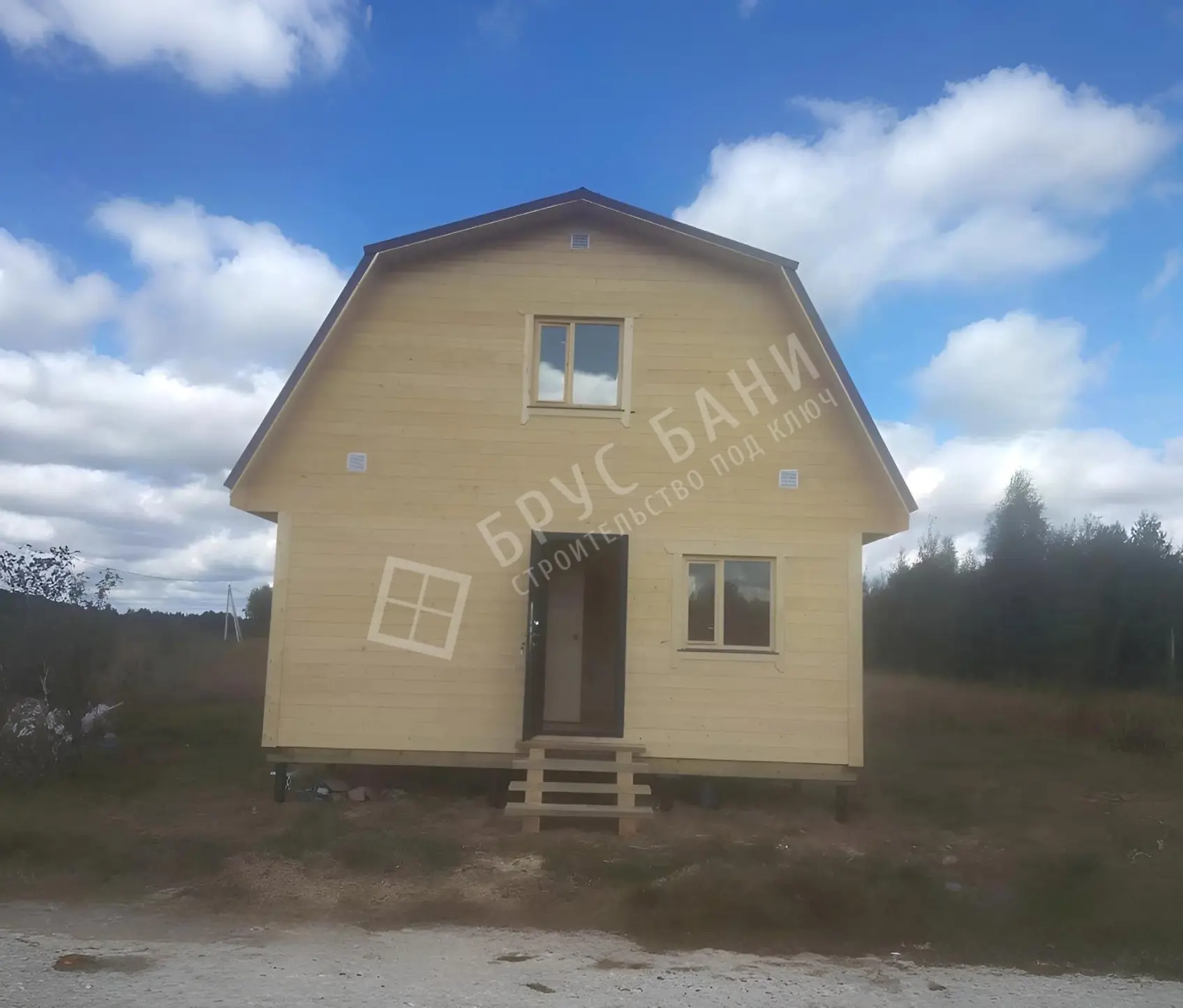 Каркасная баня 4х6 Гатчина