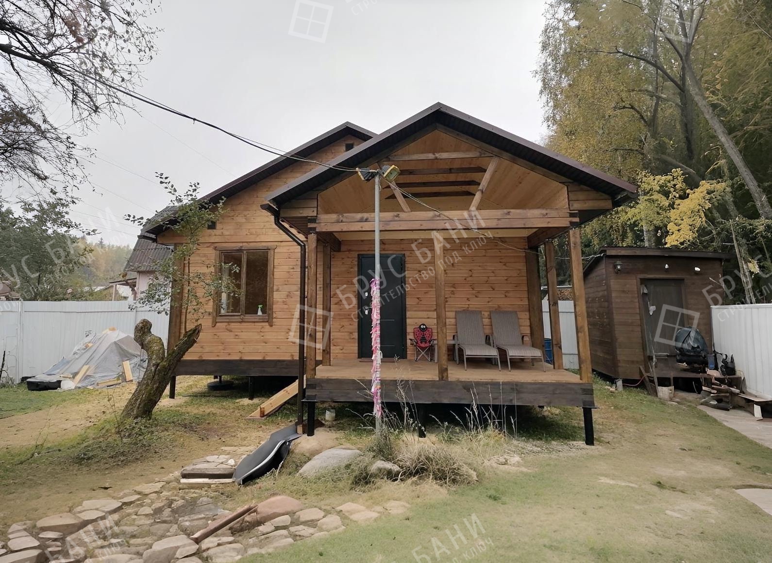 Баня из бруса 4.5х7.5 Галич