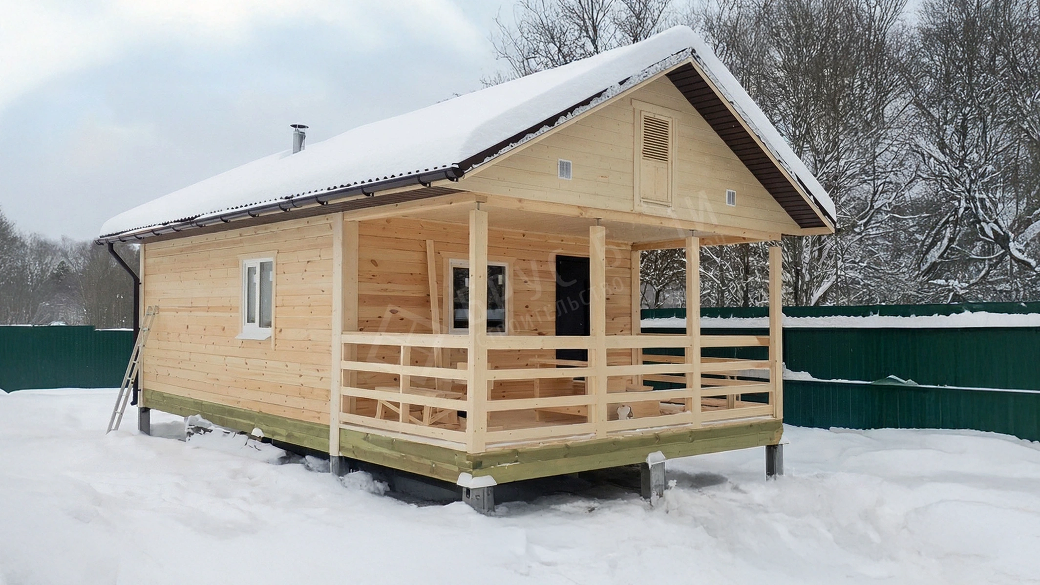 Баня из бруса 5х9.5 Приозерск