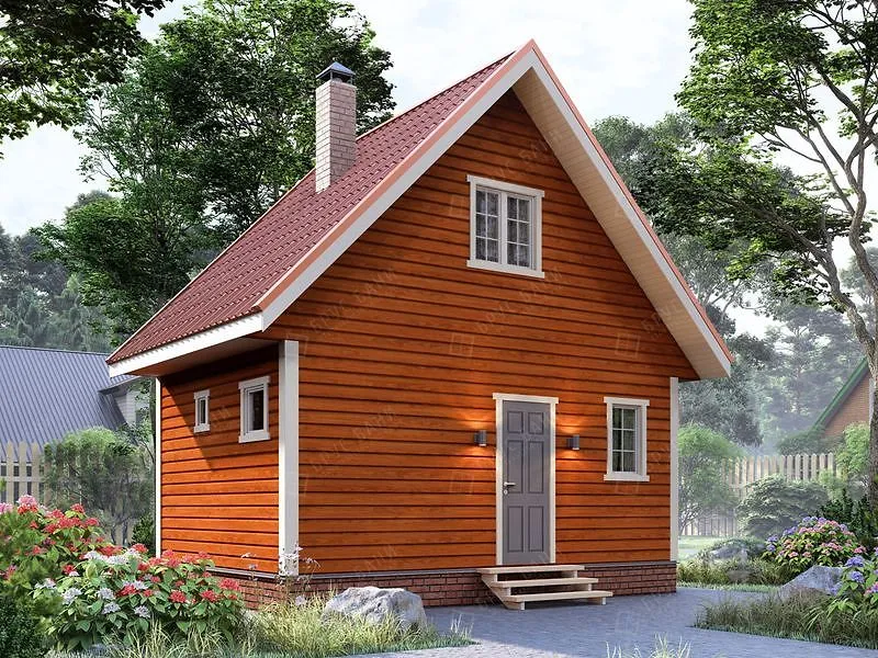 Баня из бруса Дмитров 4x6