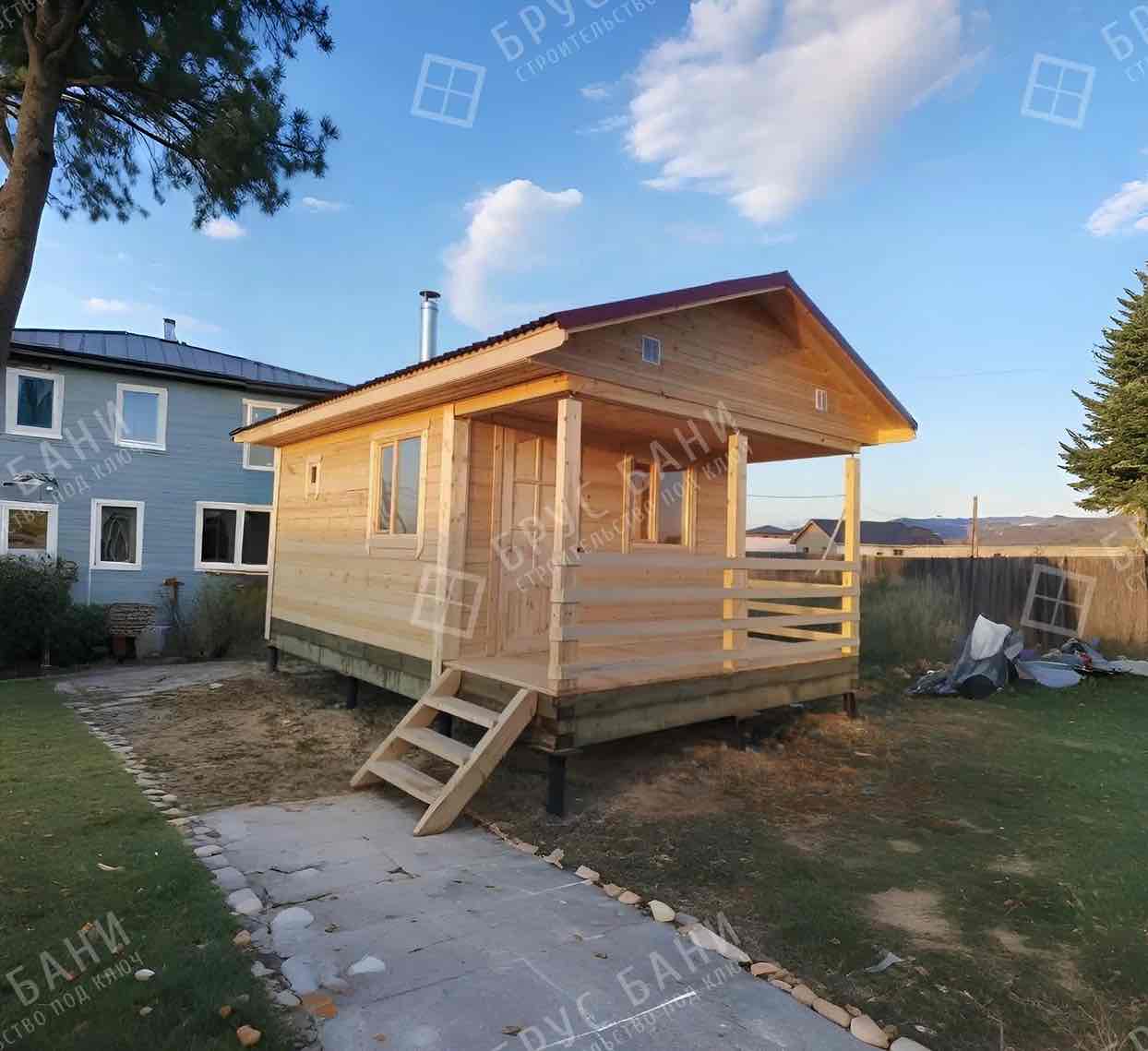 Баня из бруса 4х6 Тихвин