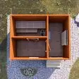 Баня из бруса 3x4 - планировка первого этажа