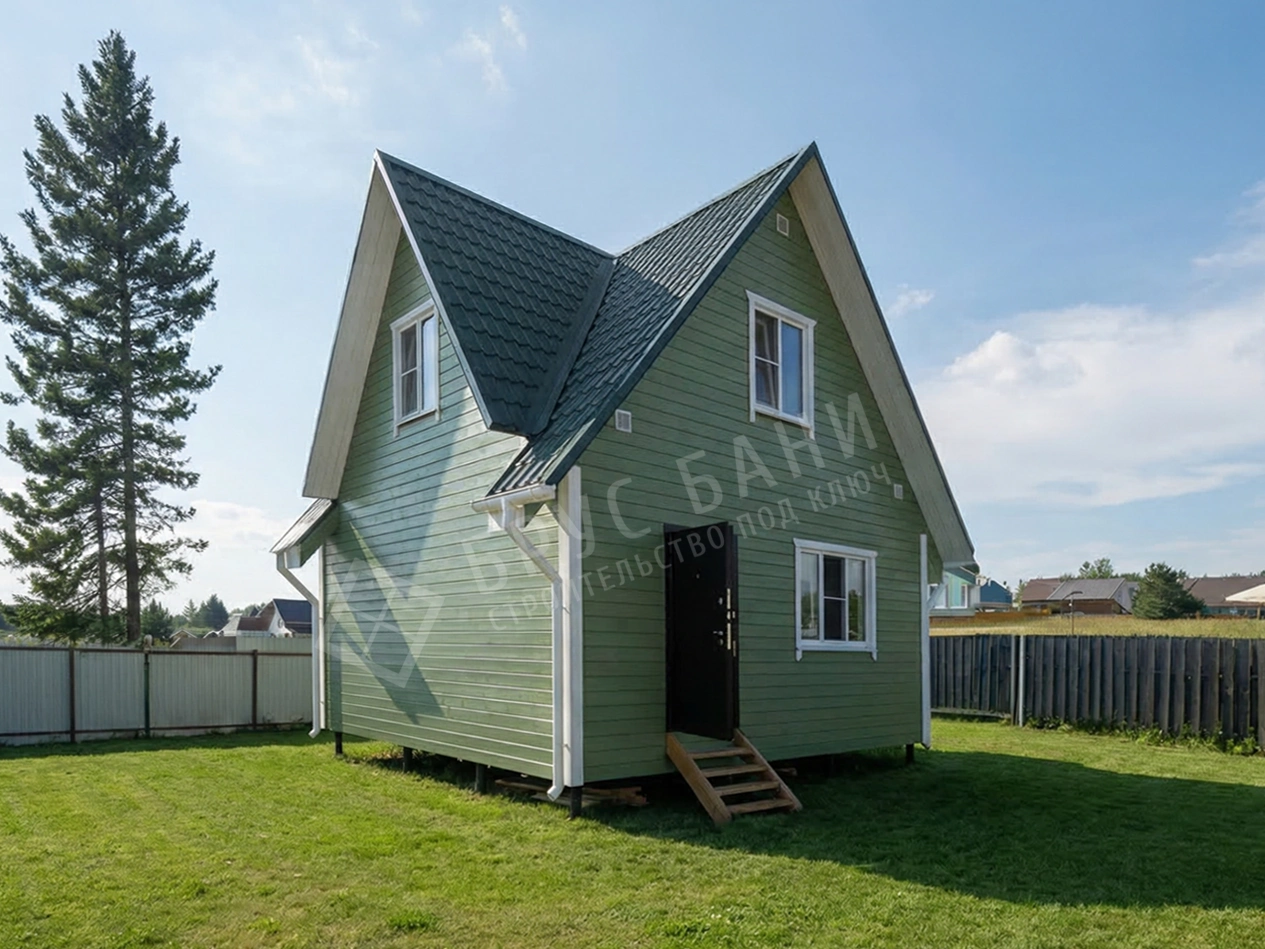 Каркасная баня 6х6