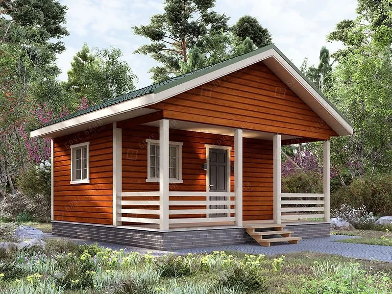 Баня из бруса Чехов 6x6