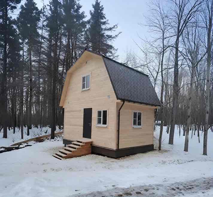 Каркасная баня 4х6