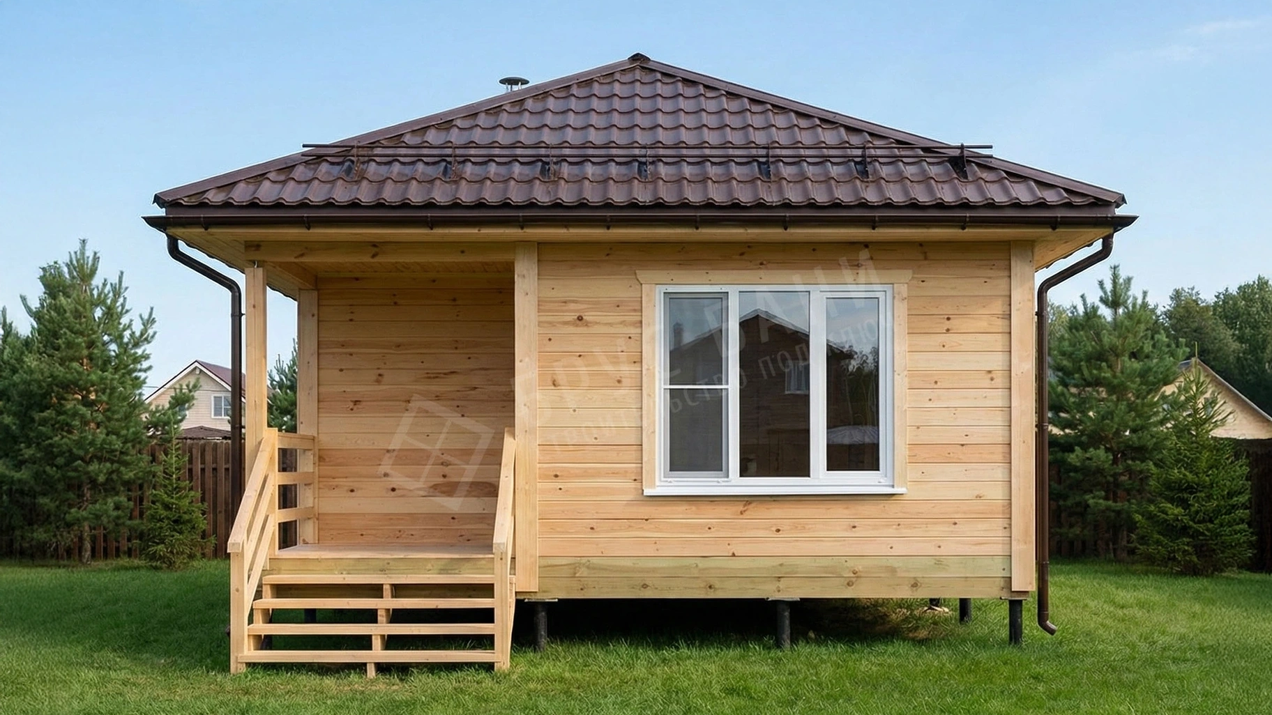 Баня из бруса 6х6 Новая Ладога