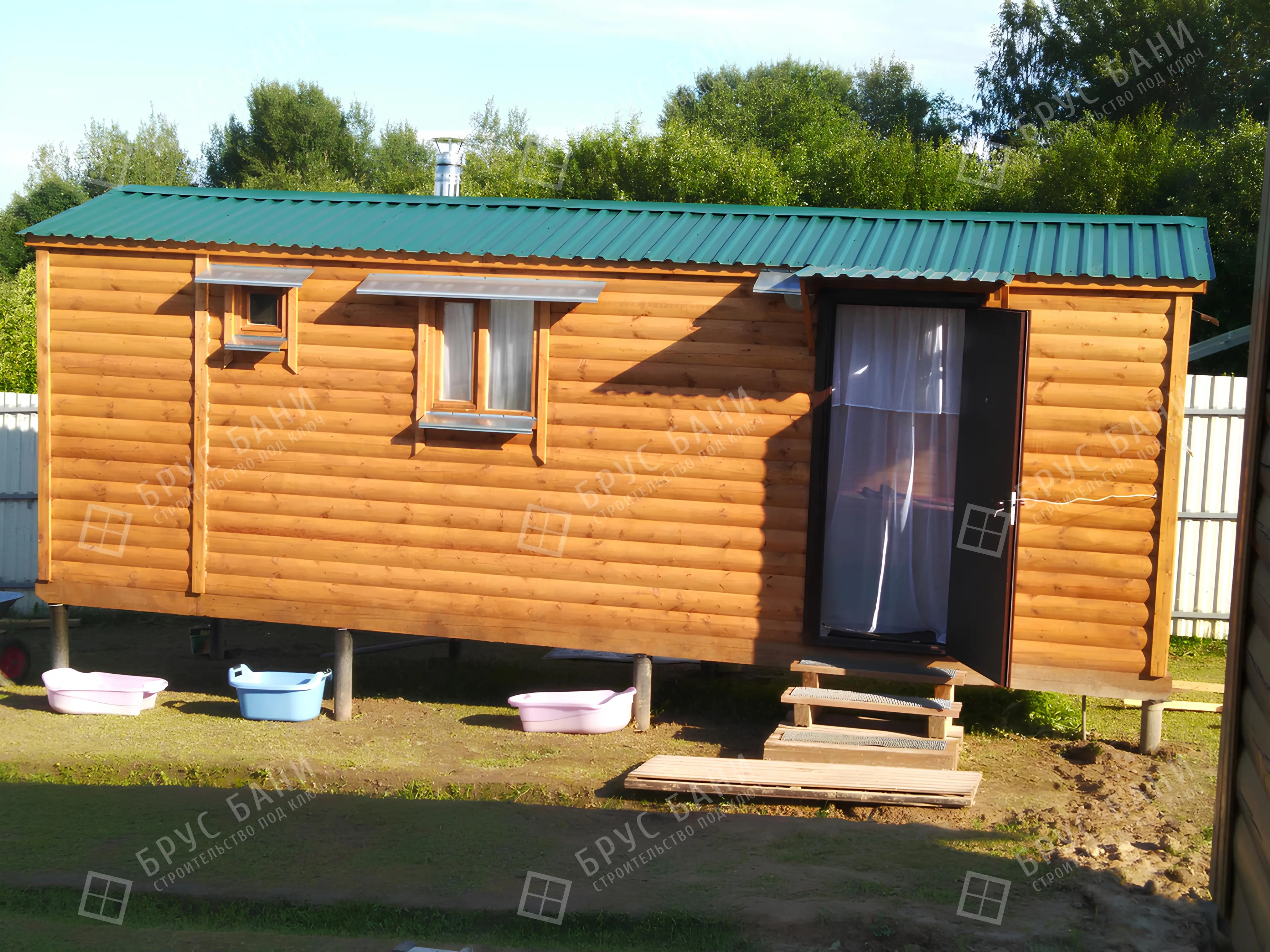 Готовая баня 2,3х7