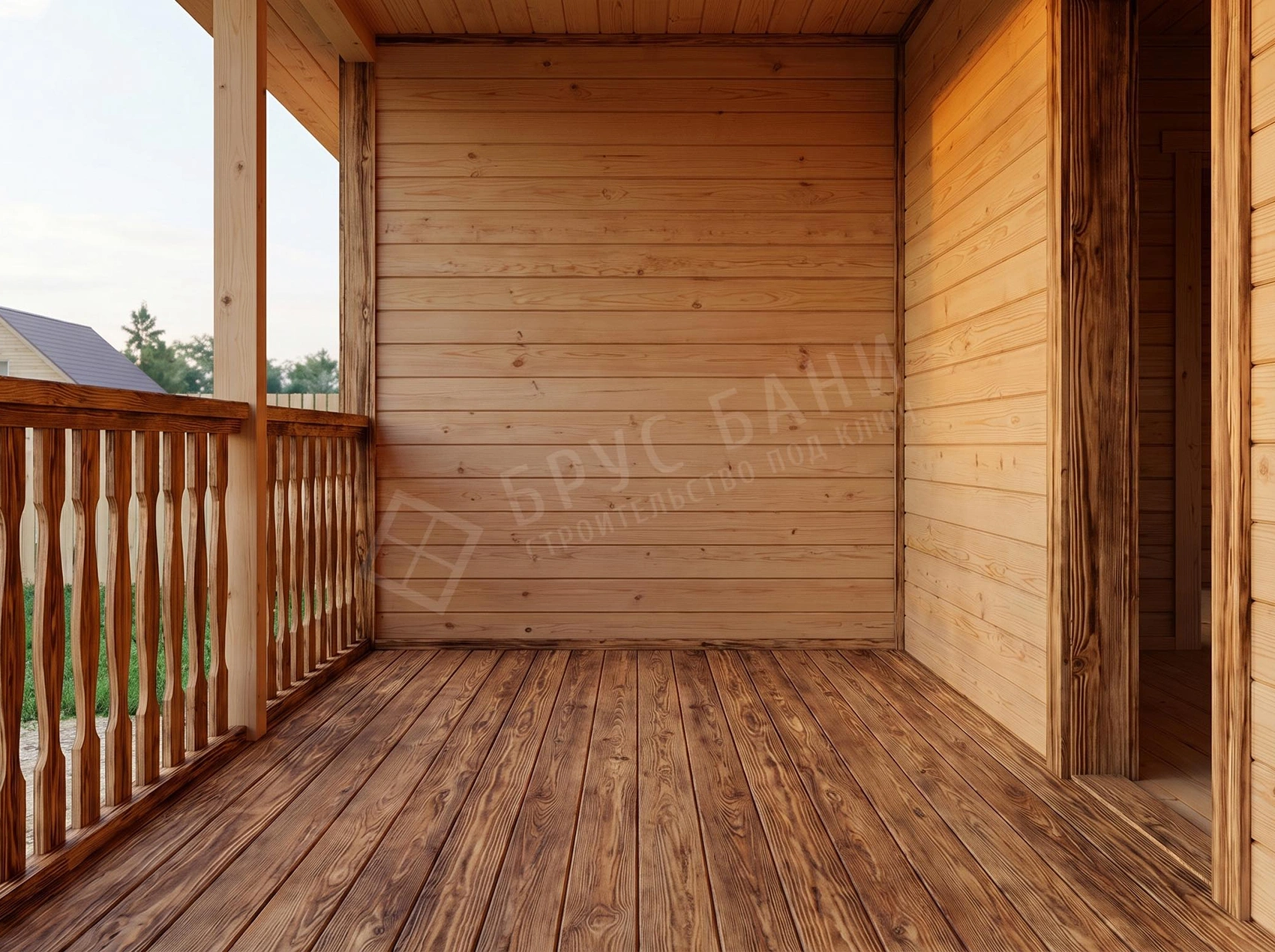 Терасса у бани 2,3х4