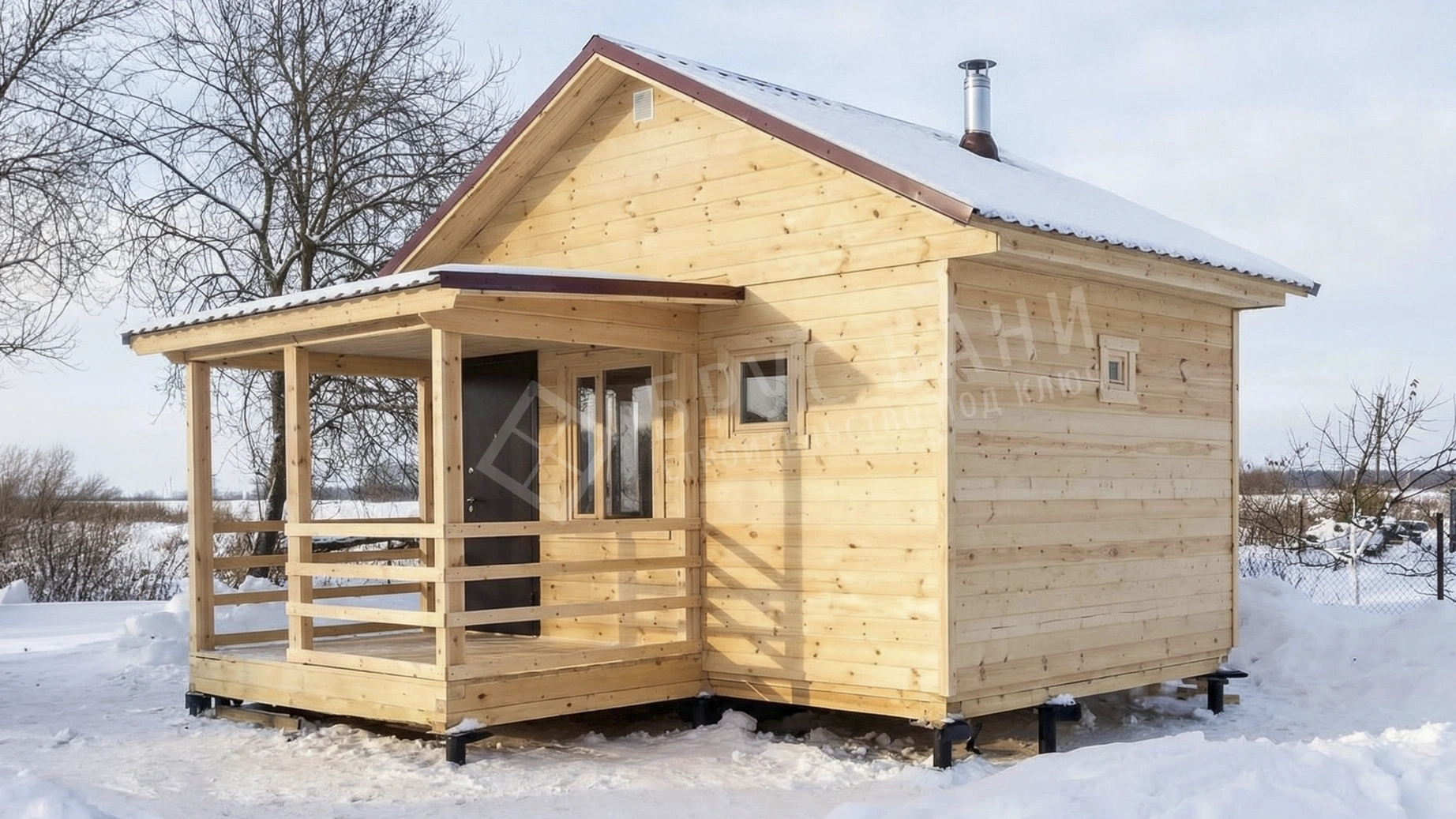 Каркасная баня 4.5х5 Тихорецк