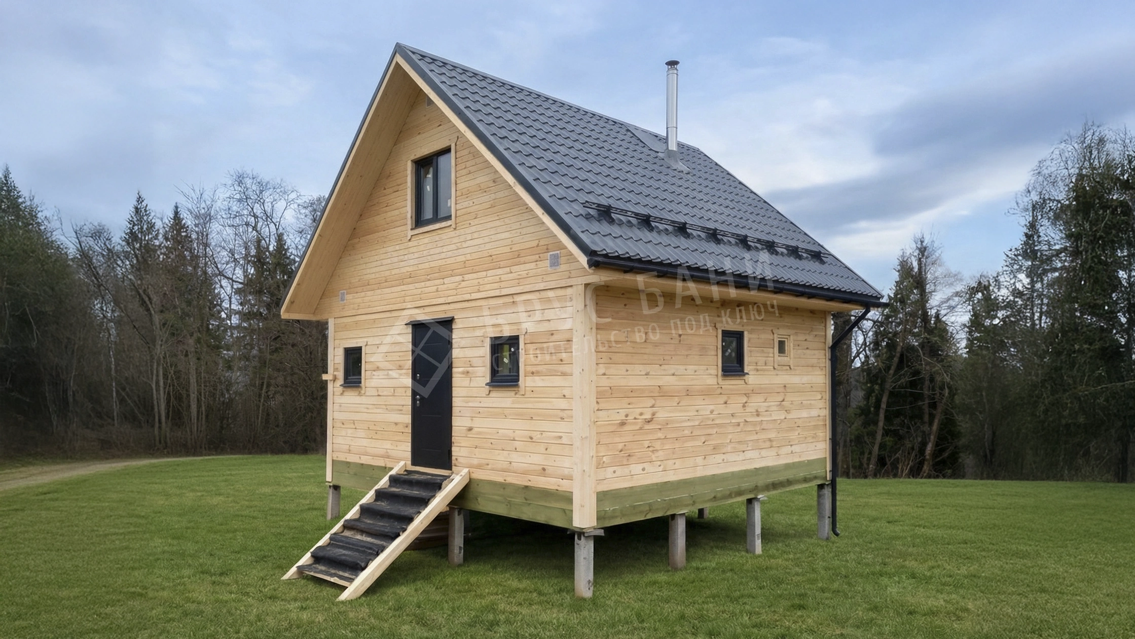 Баня из бруса 6х6 Химки