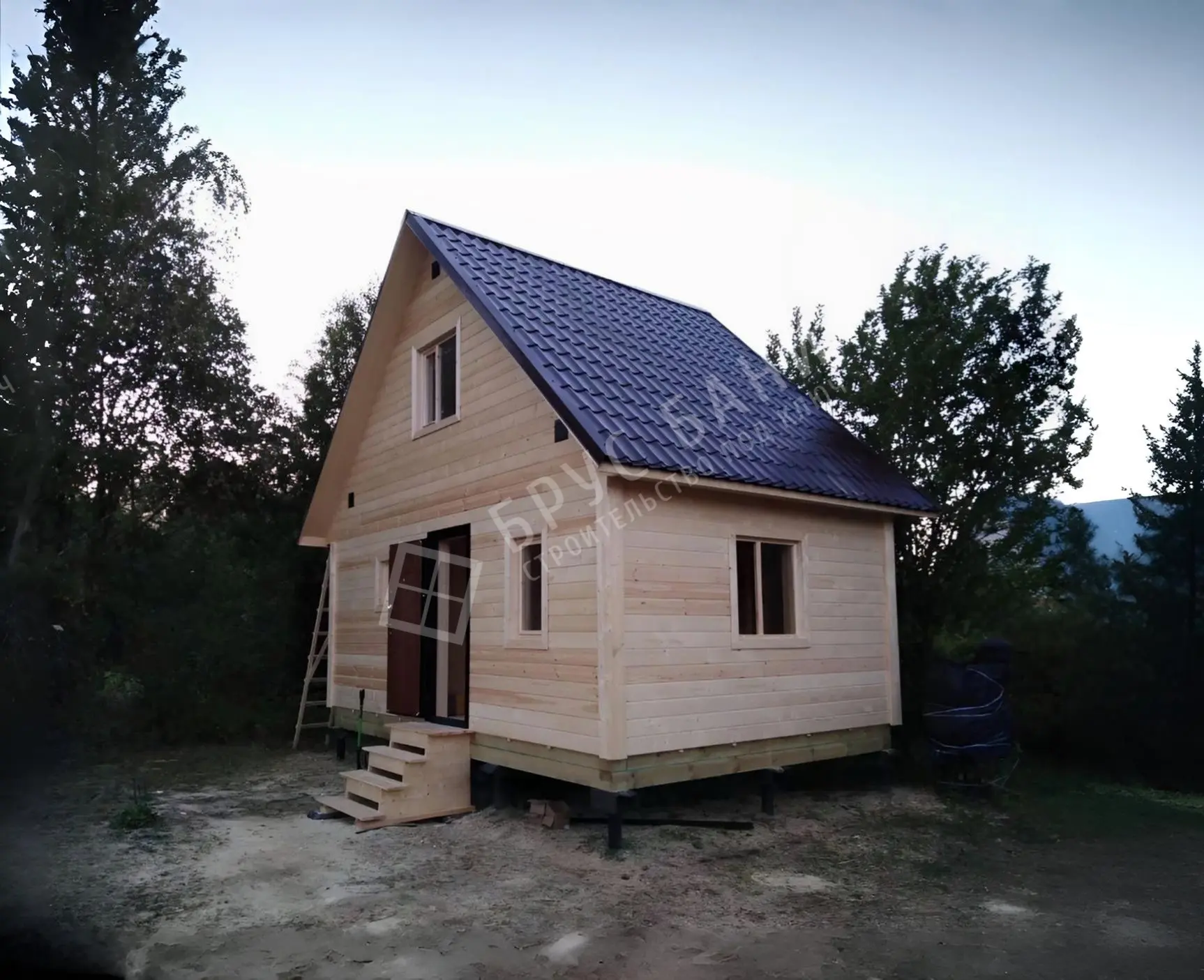 Каркасная баня 4х6