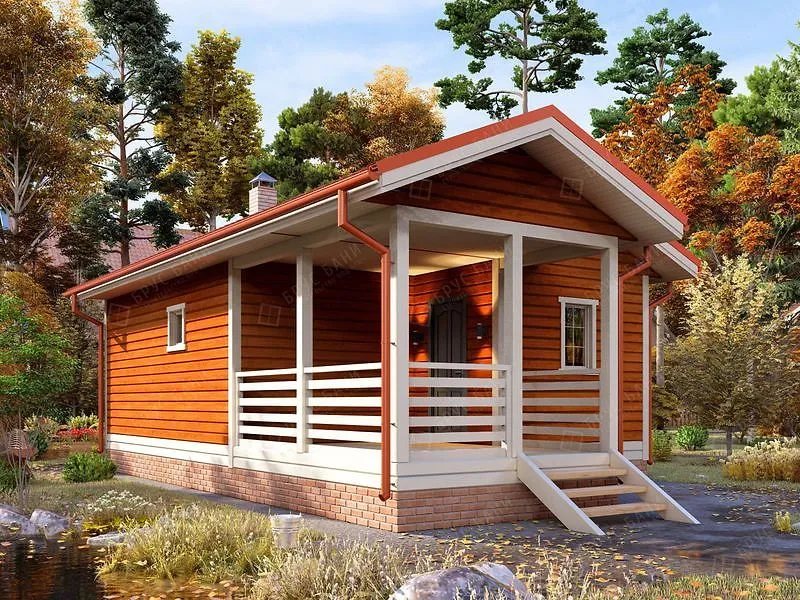 Баня из бруса Кулой 6x8