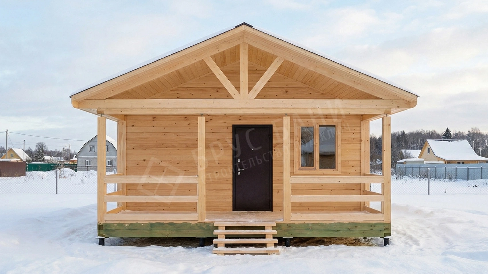 Баня из бруса 8х6 Кемь