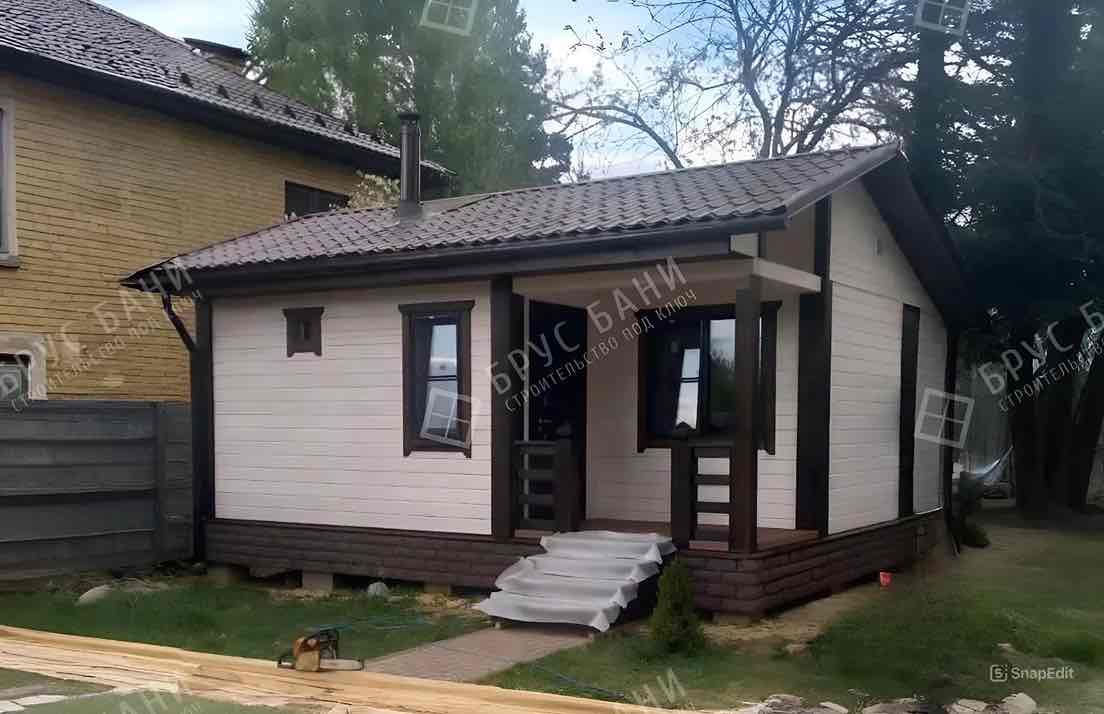 Баня из бруса 4х6 Индивидуальный проект